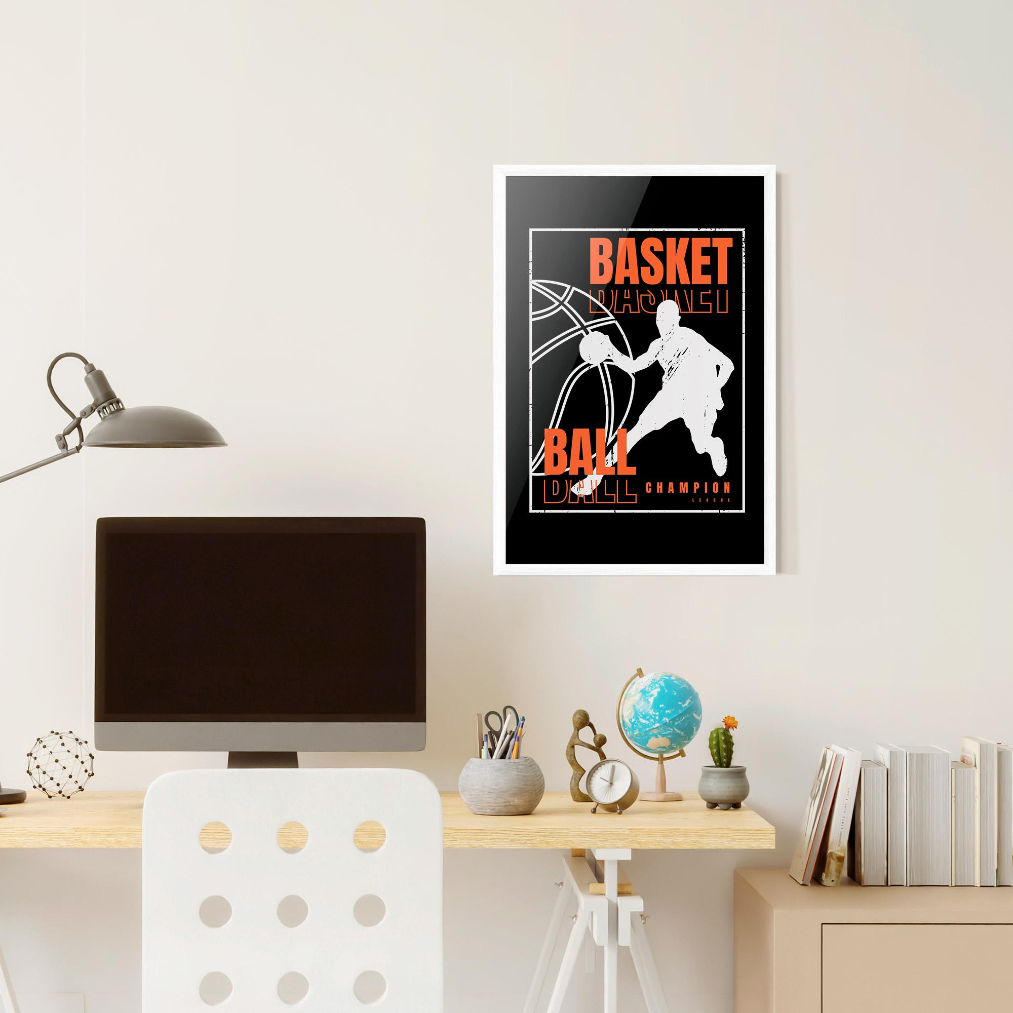 Gerahmte Poster Basket Champion mockup 6