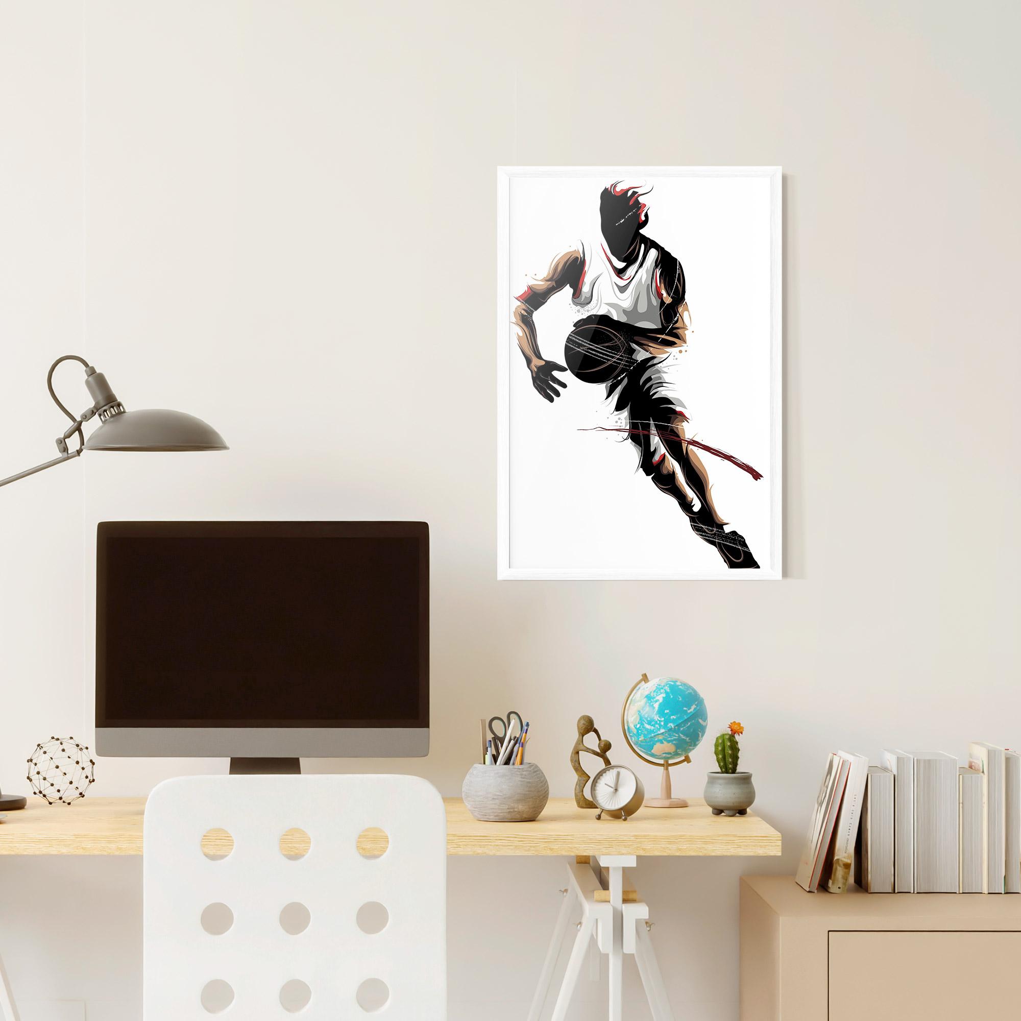 Gerahmte Poster Dribbling Run mockup 6