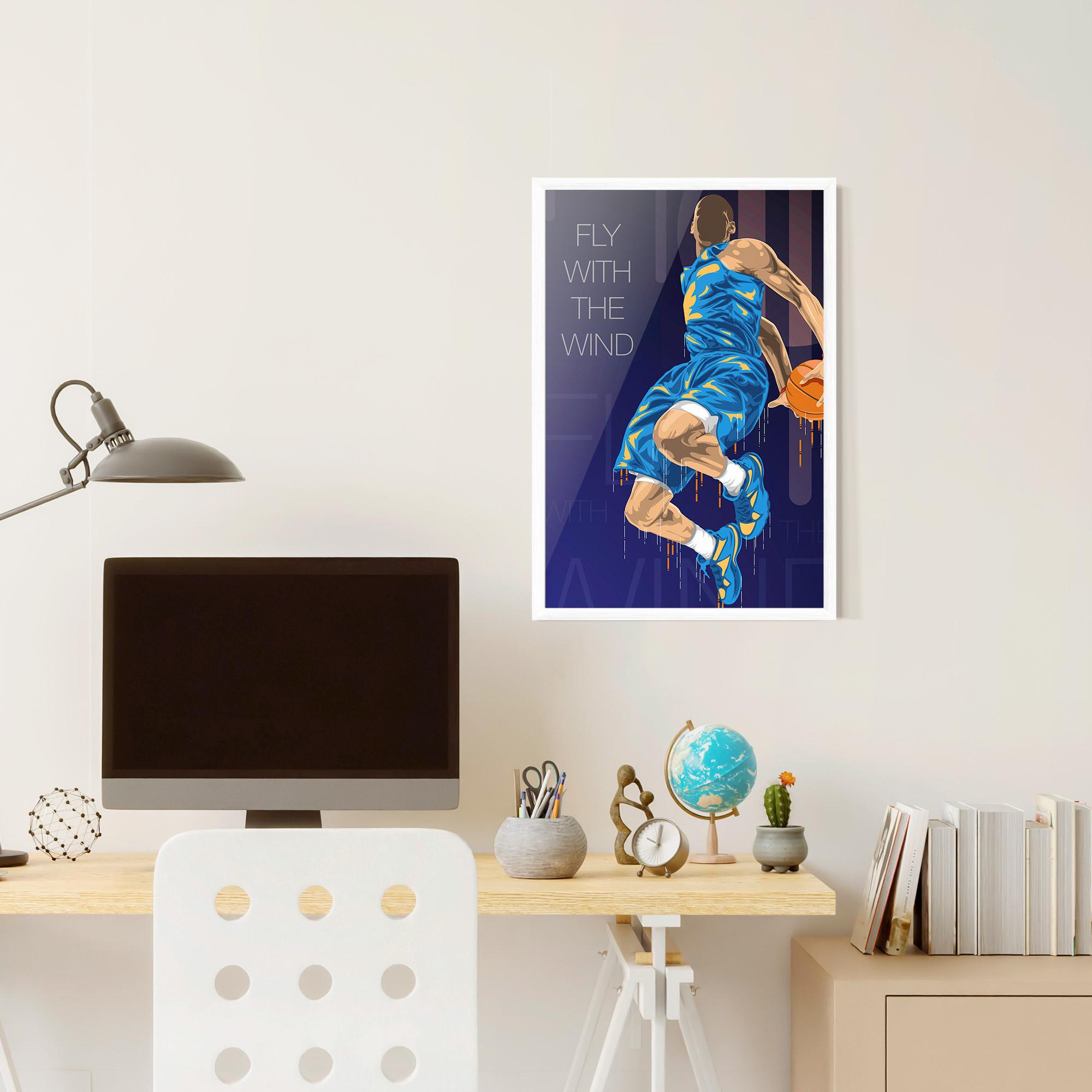 Gerahmte Poster Fly With The Wind mockup 6