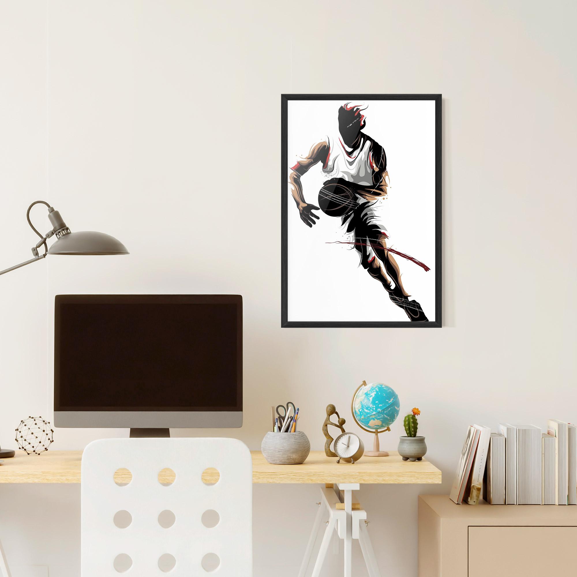 Gerahmte Poster Dribbling Run mockup 6