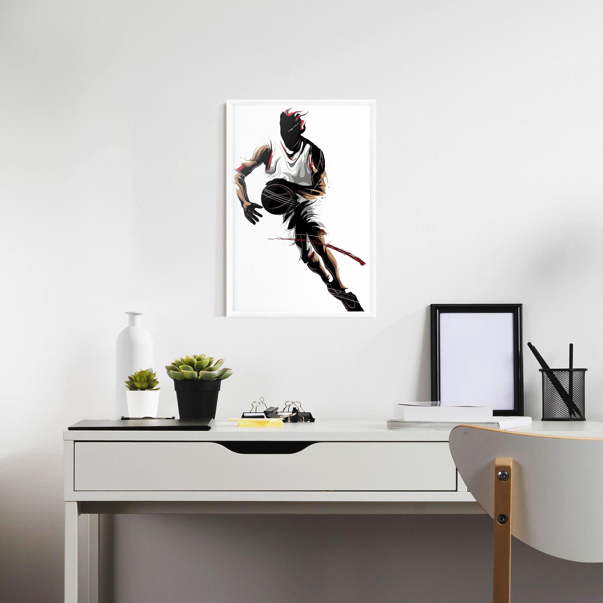 Gerahmte Poster Dribbling Run mockup 7