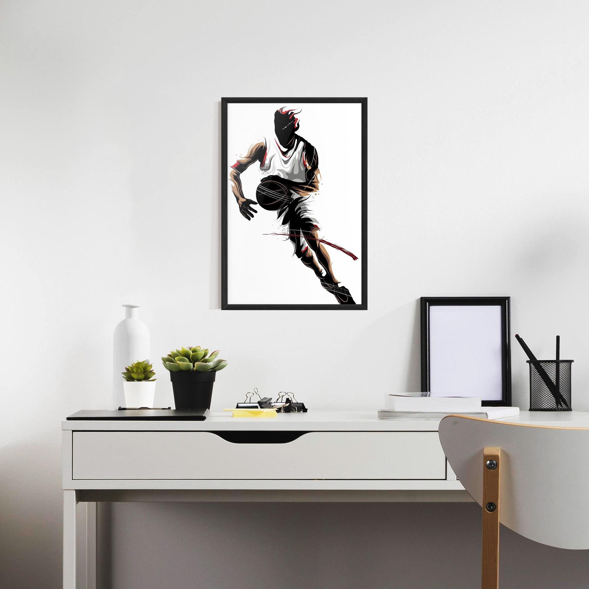 Gerahmte Poster Dribbling Run mockup 7