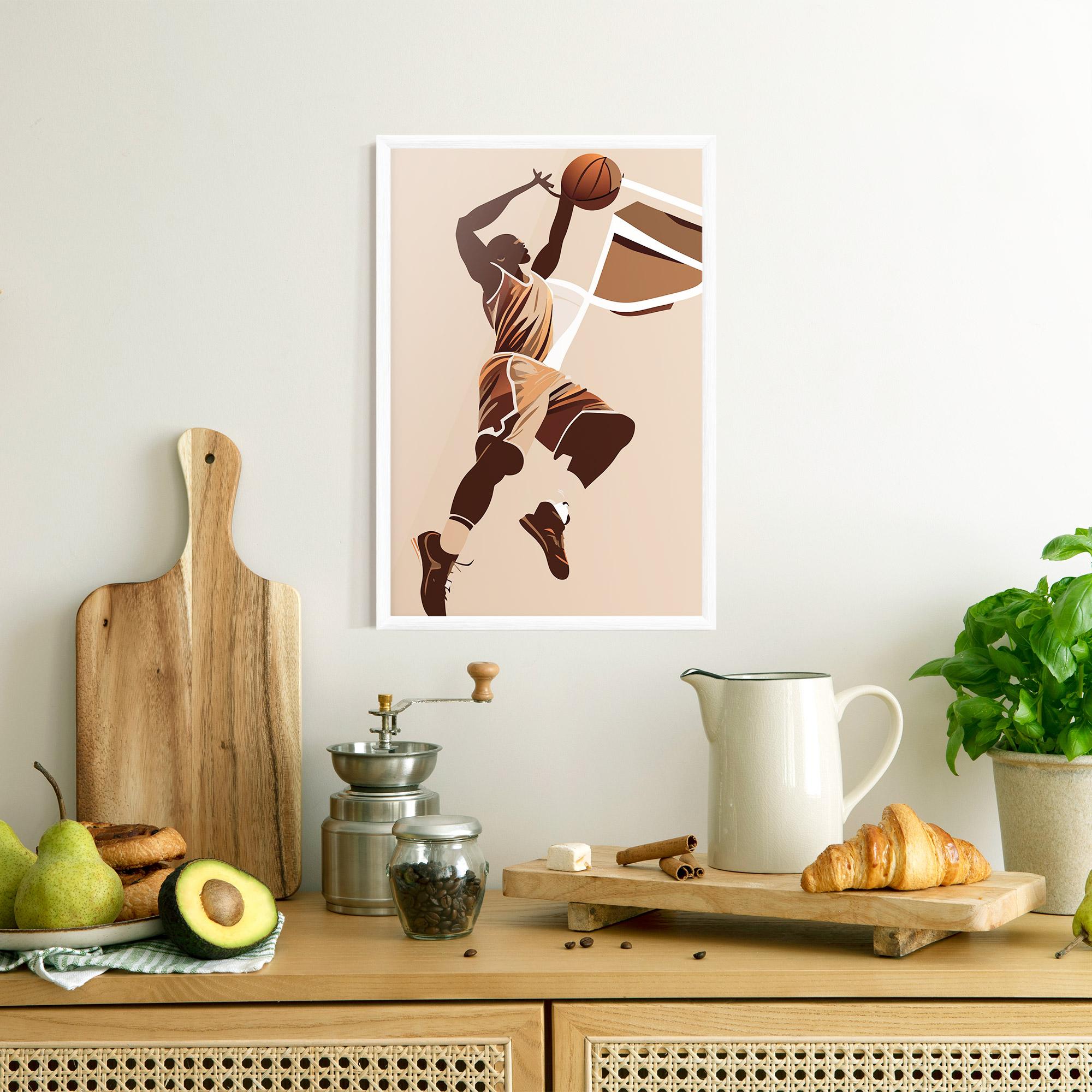 Gerahmte Poster Cream Basket mockup 8