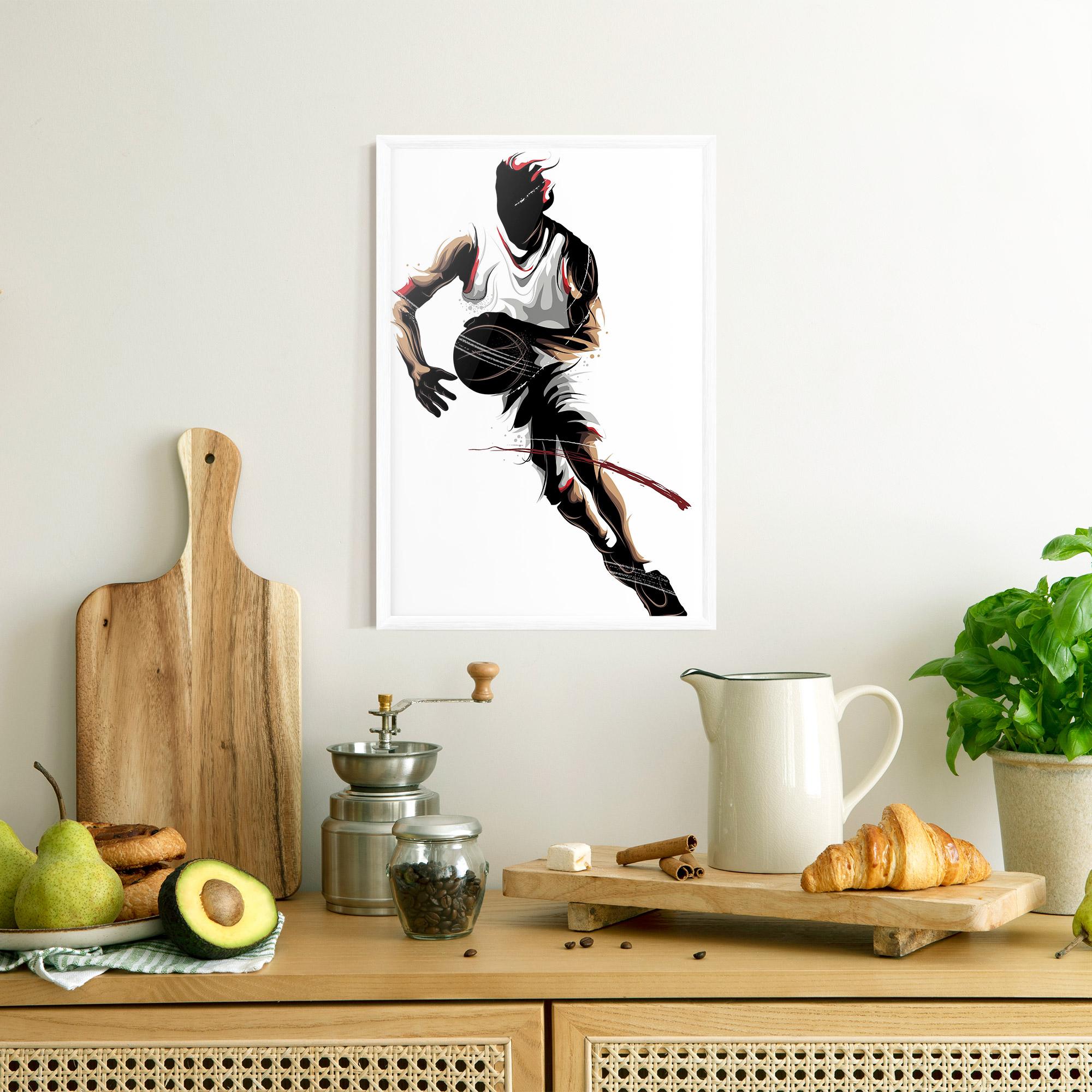 Gerahmte Poster Dribbling Run mockup 8