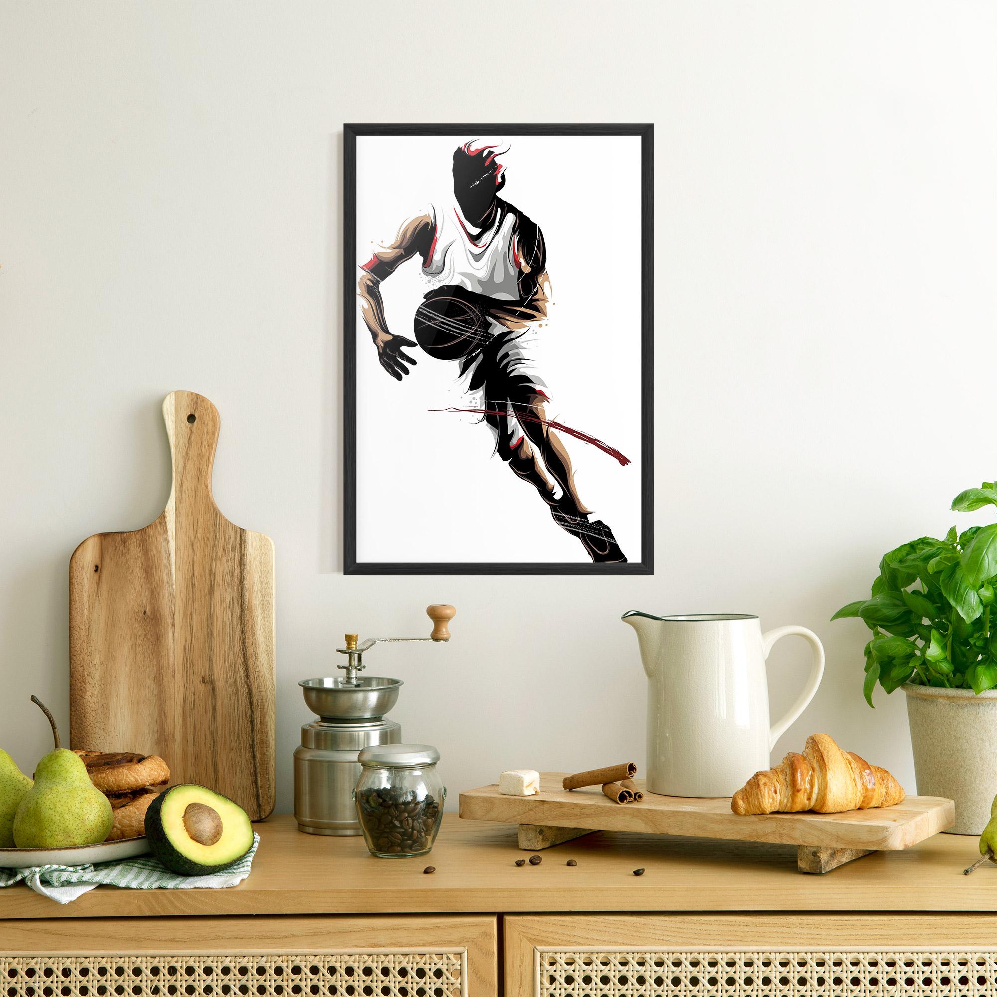 Gerahmte Poster Dribbling Run mockup 8