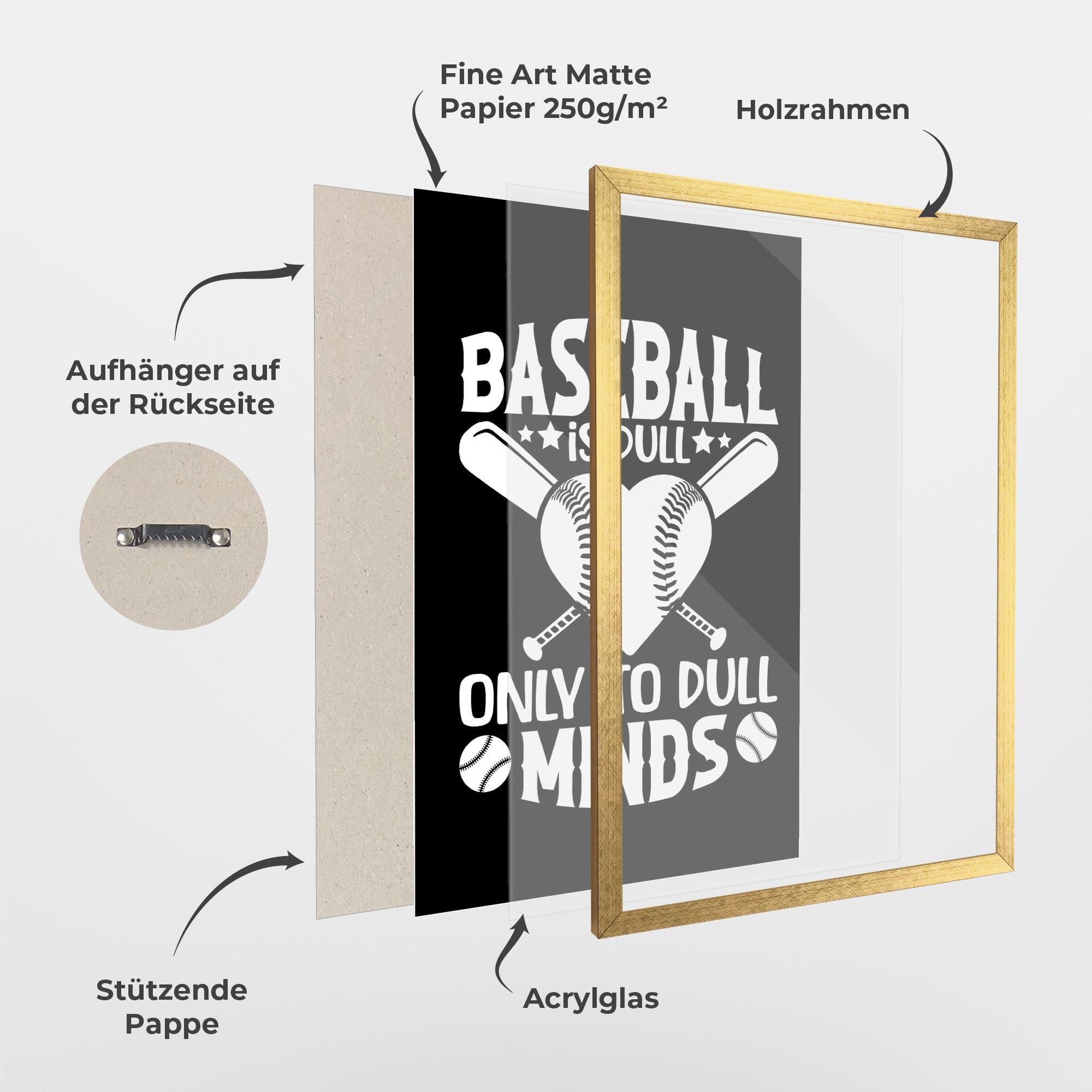 Gerahmte Poster Dull Minds mockup 1