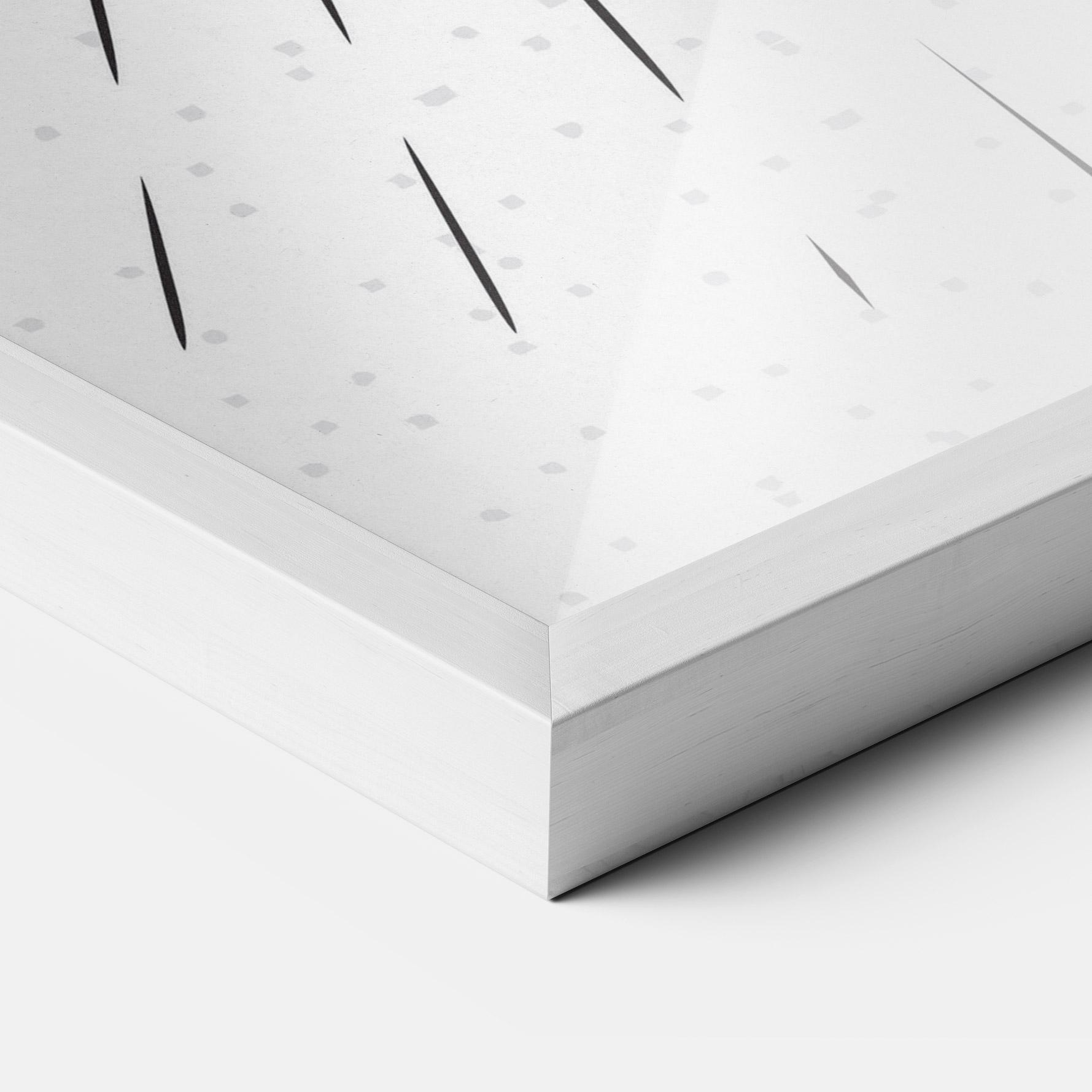 Gerahmte Poster Baseball Ball Line mockup 3