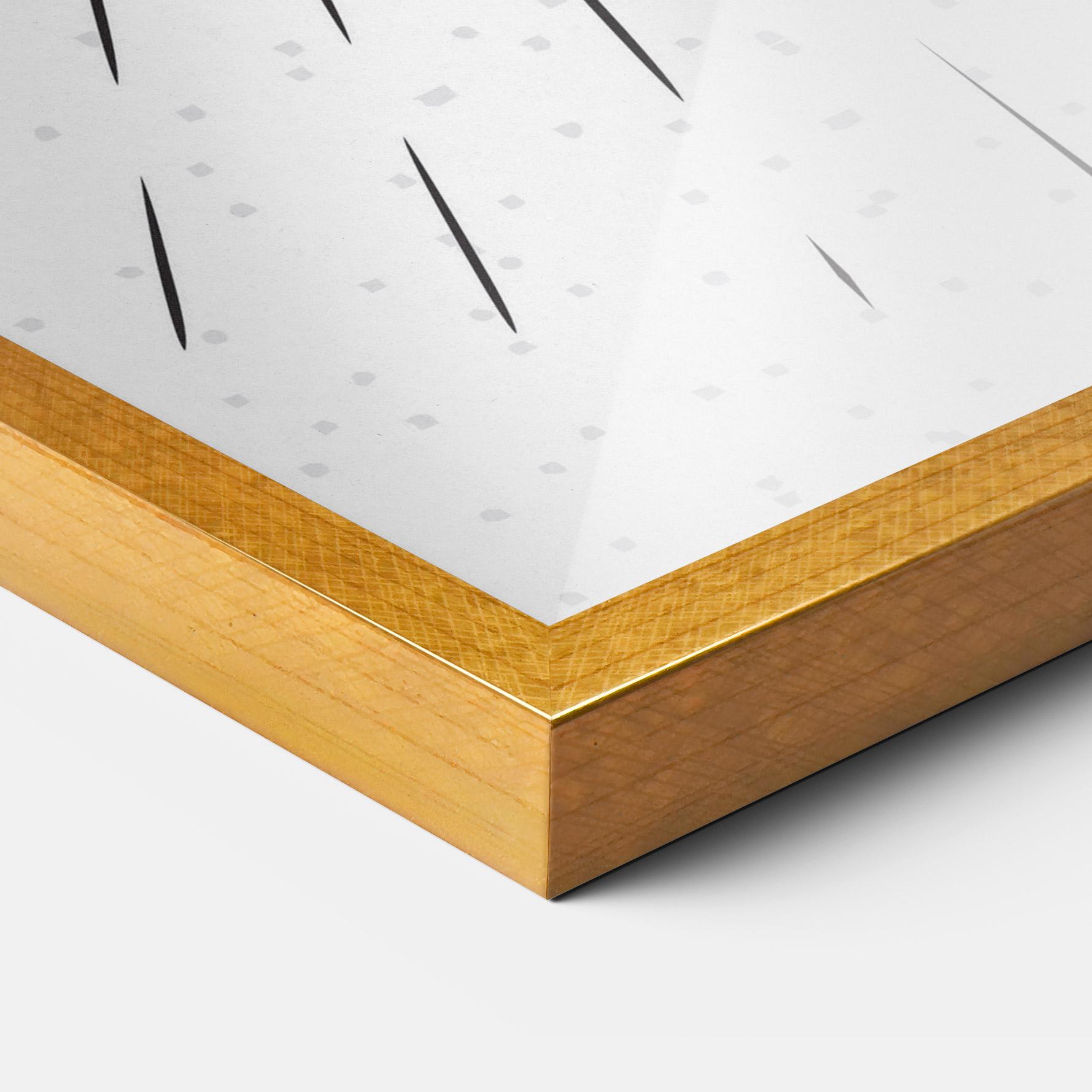 Gerahmte Poster Baseball Ball Line mockup 3