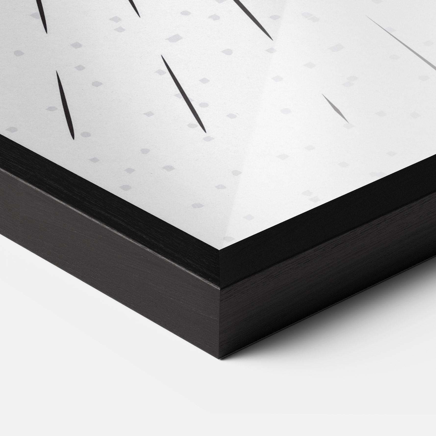 Gerahmte Poster Baseball Ball Line mockup 3