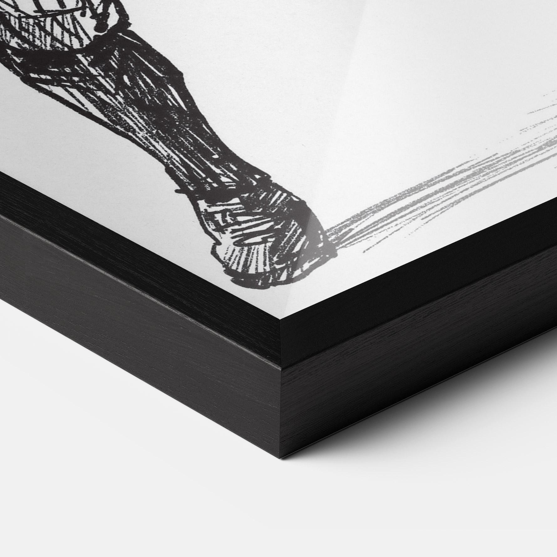 Gerahmte Poster Baseball Play mockup 3