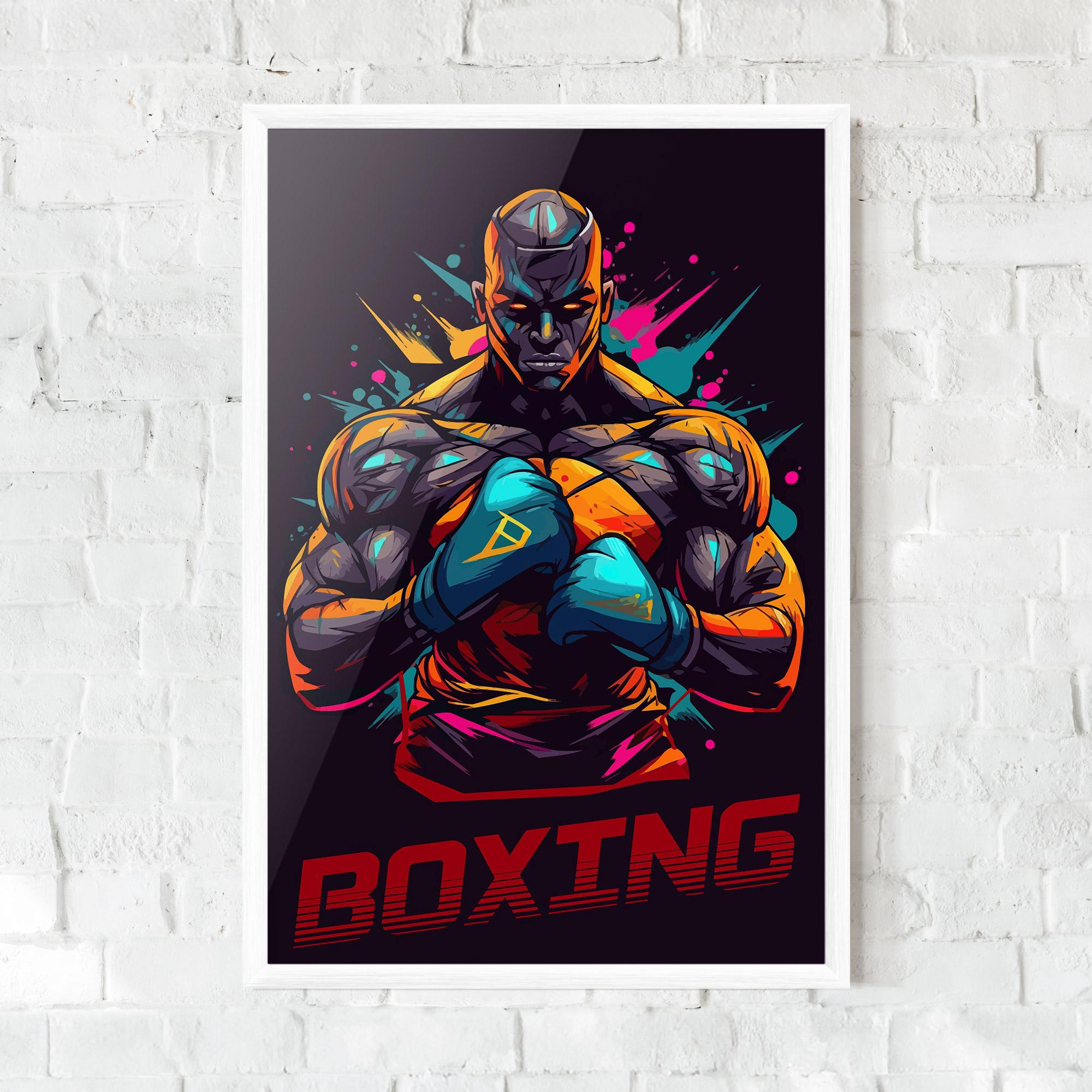 Gerahmte Poster Boxing Strong mockup 0