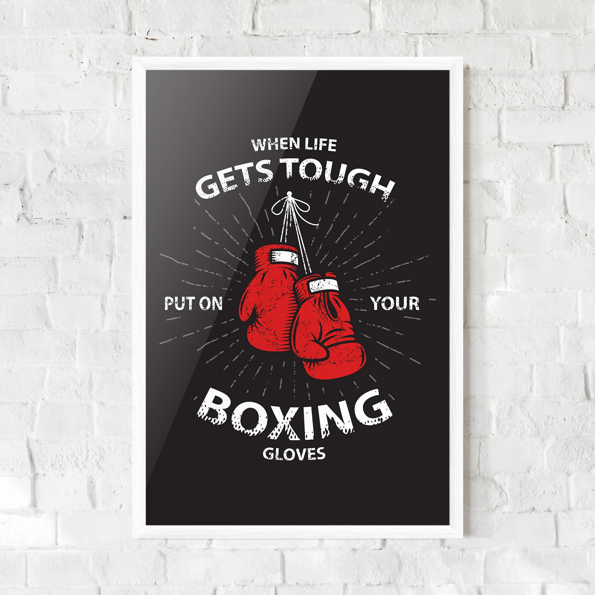 Gerahmte Poster Tough Life mockup 0