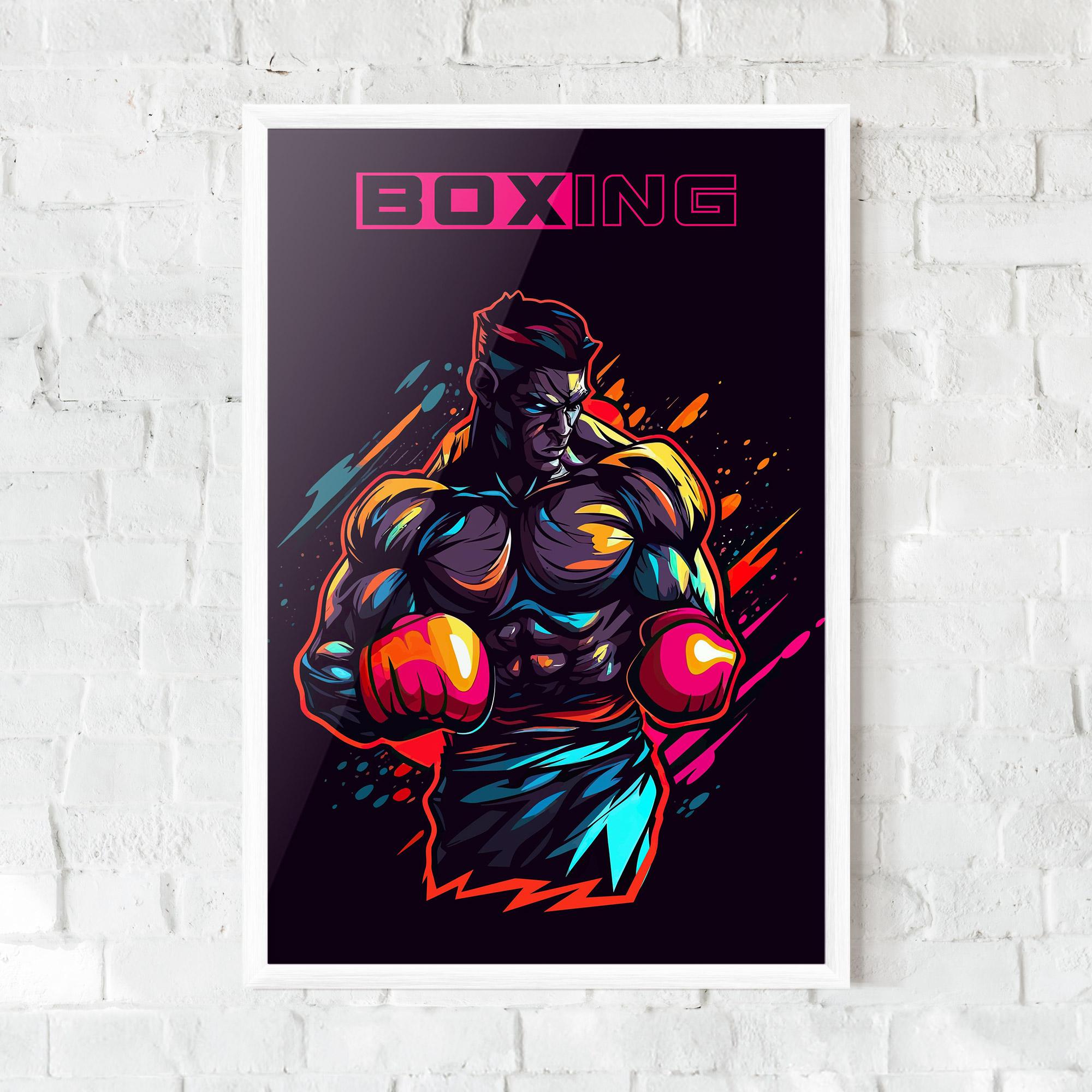 Gerahmte Poster Yellow Light Box mockup 0