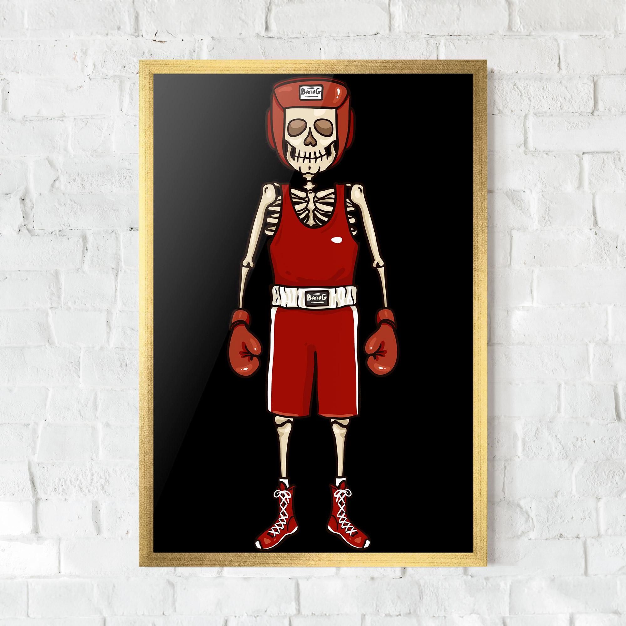 Gerahmte Poster Bones Box mockup 0