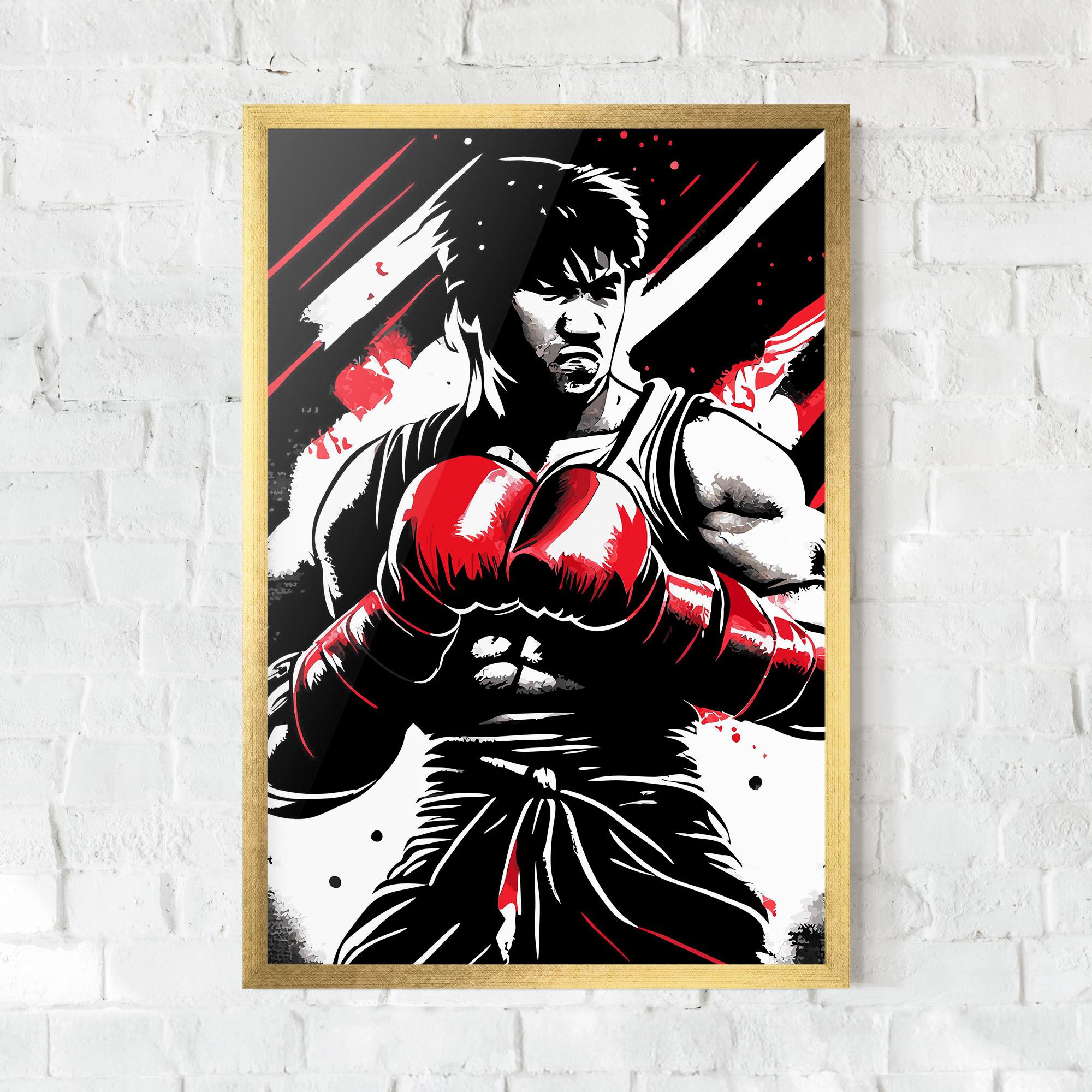 Gerahmte Poster Glove Video Game mockup 0