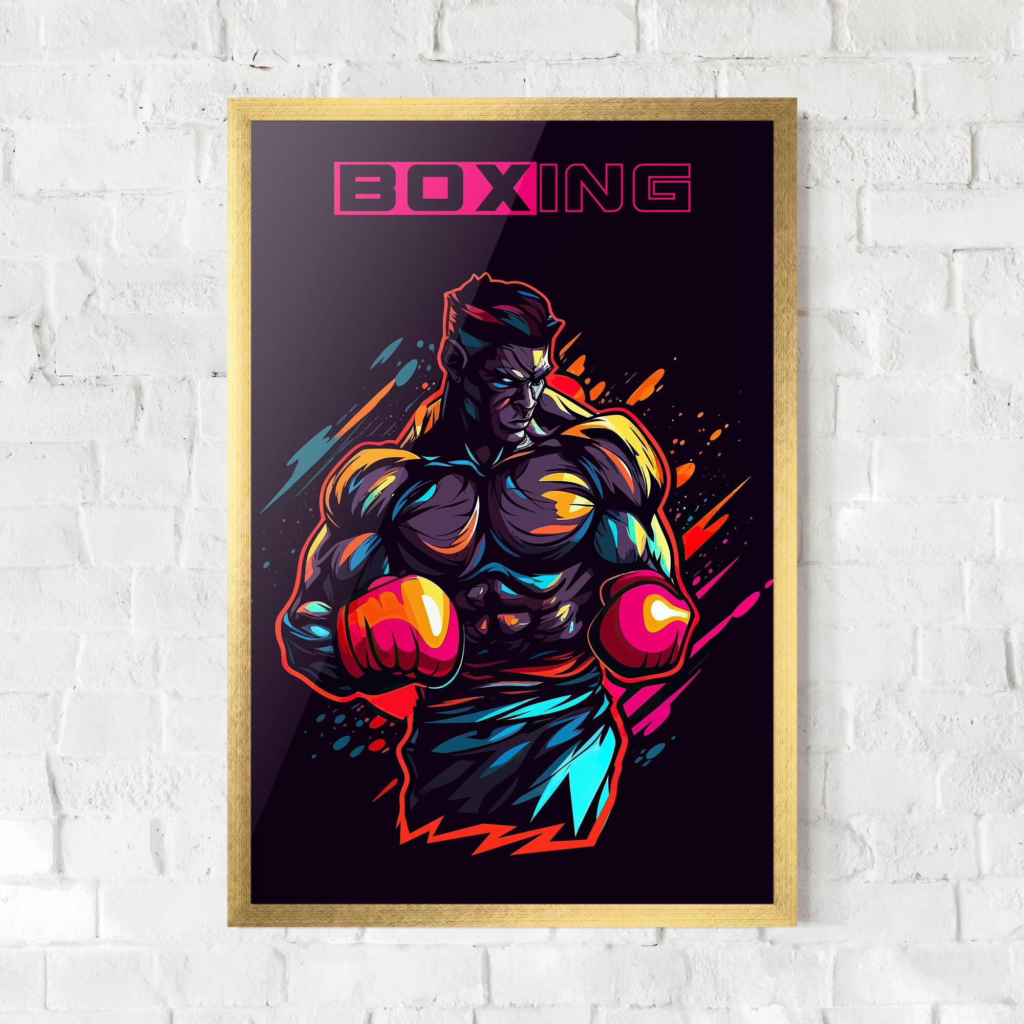 Gerahmte Poster Yellow Light Box mockup 0