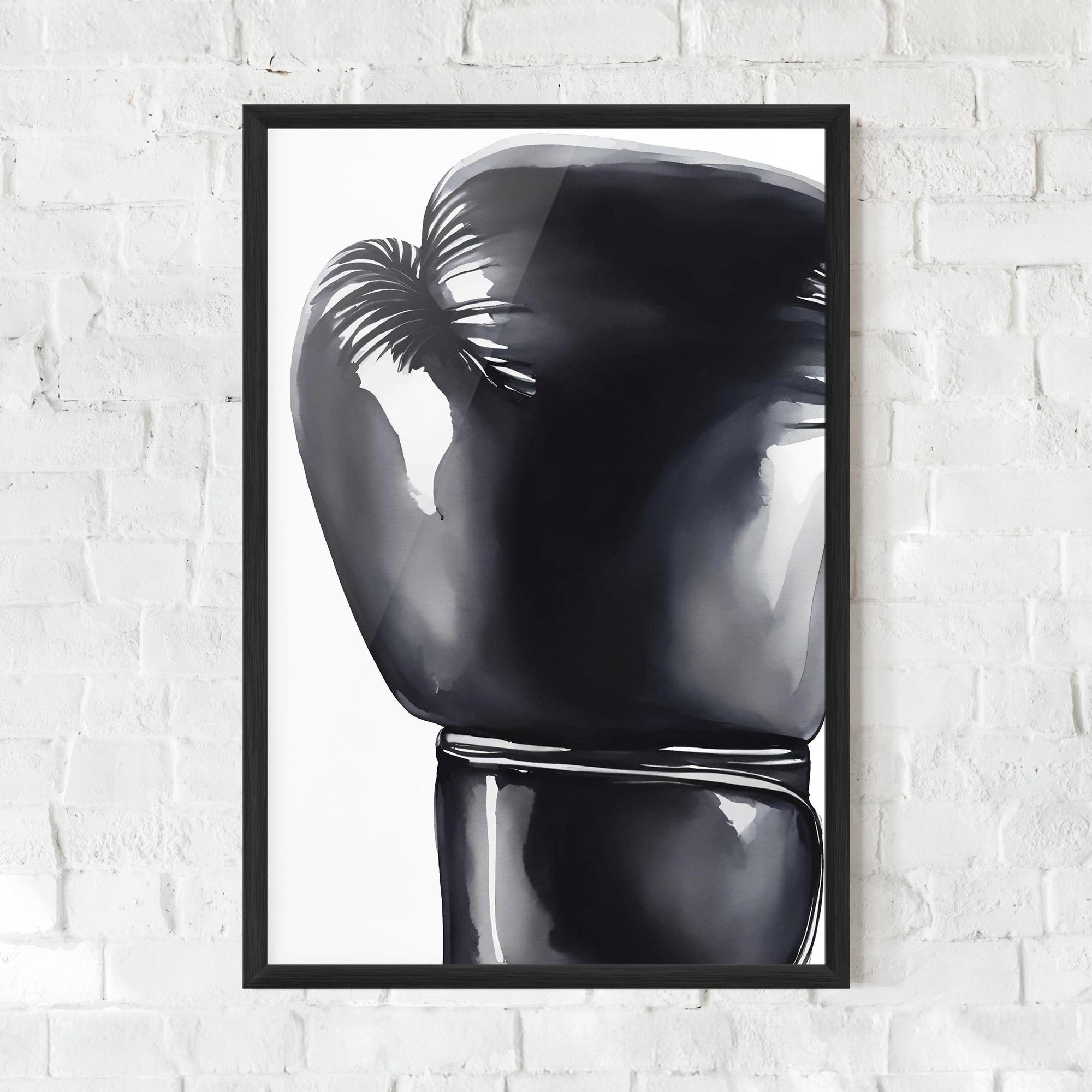 Gerahmte Poster Black Box Glove mockup 0