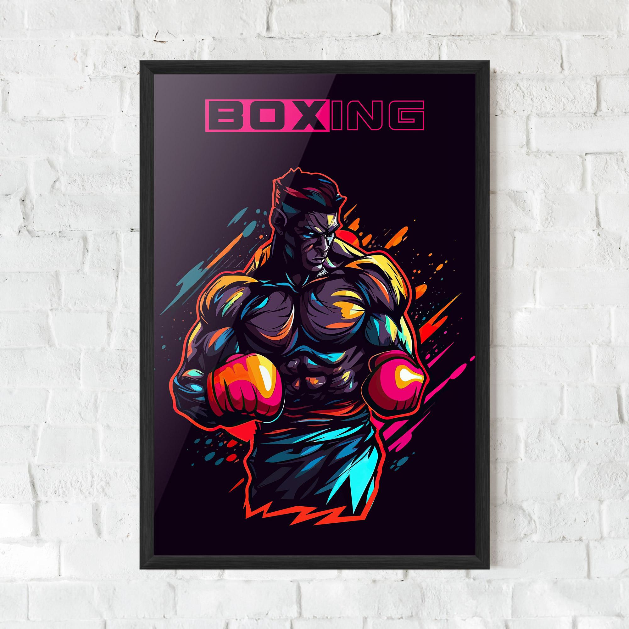 Gerahmte Poster Yellow Light Box mockup 0