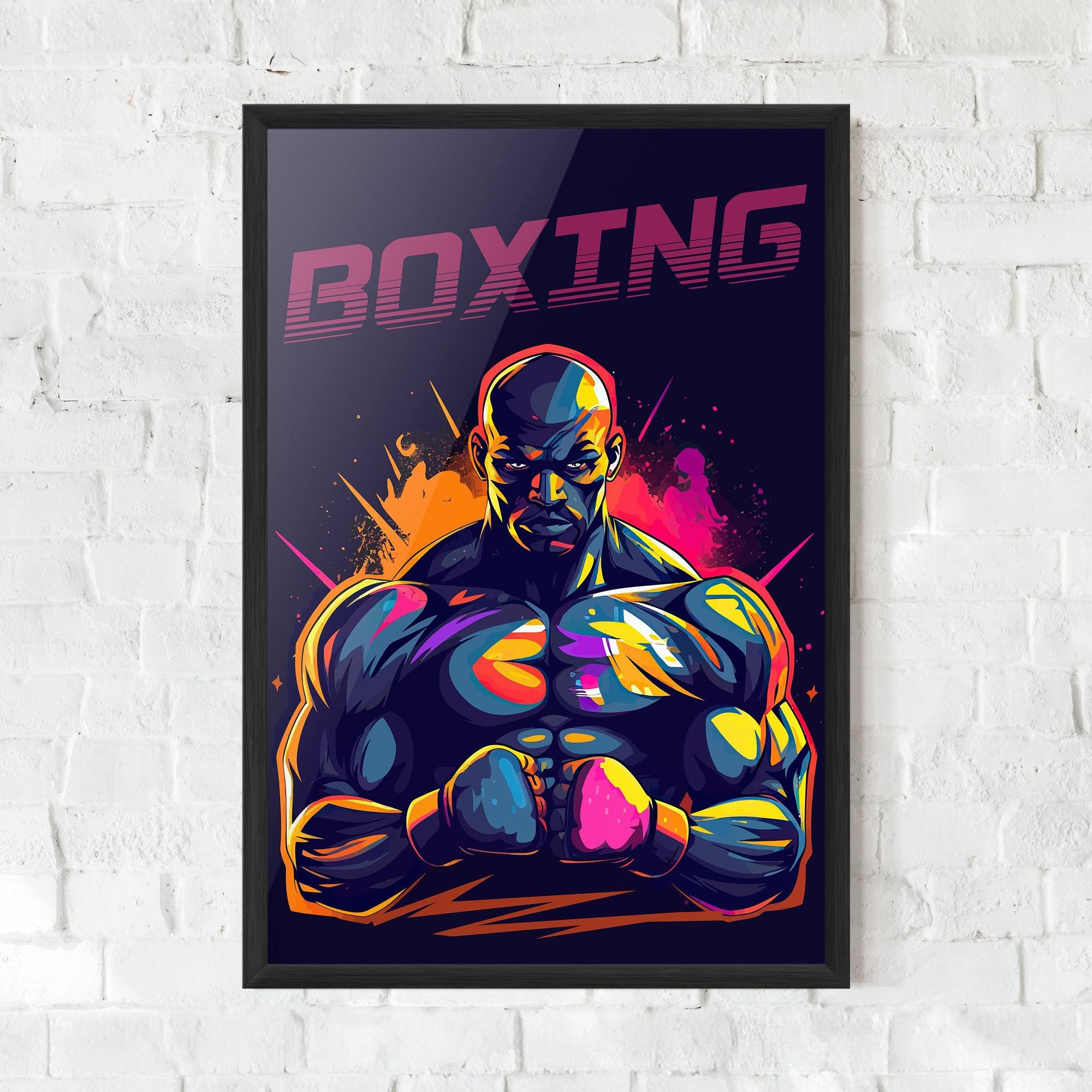 Gerahmte Poster Yellow Pink Box mockup 0