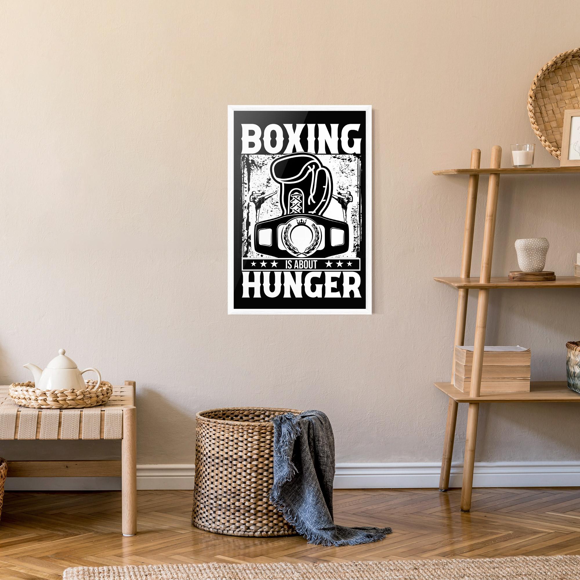 Gerahmte Poster Boxing Hunger mockup 9