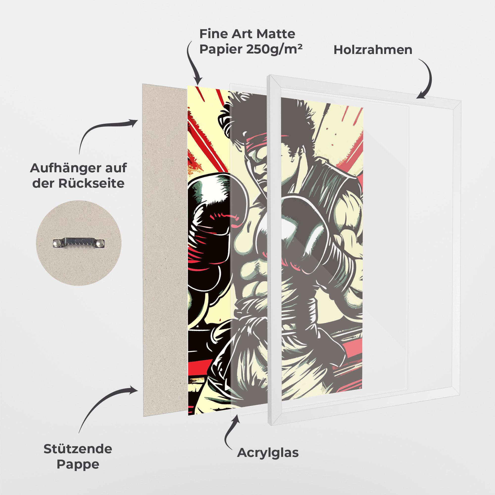 Gerahmte Poster Box Video Game mockup 1