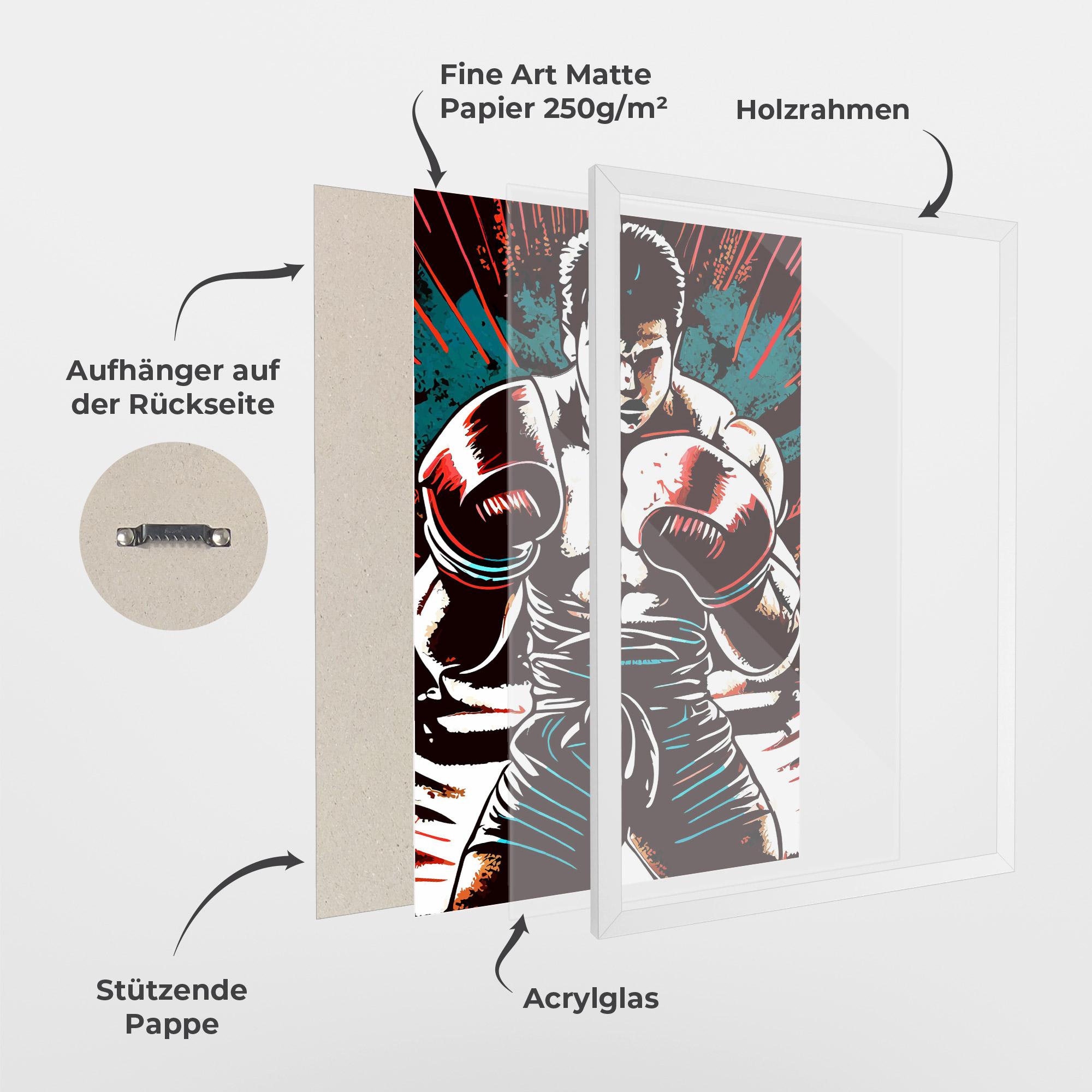 Gerahmte Poster Box Video Games mockup 1