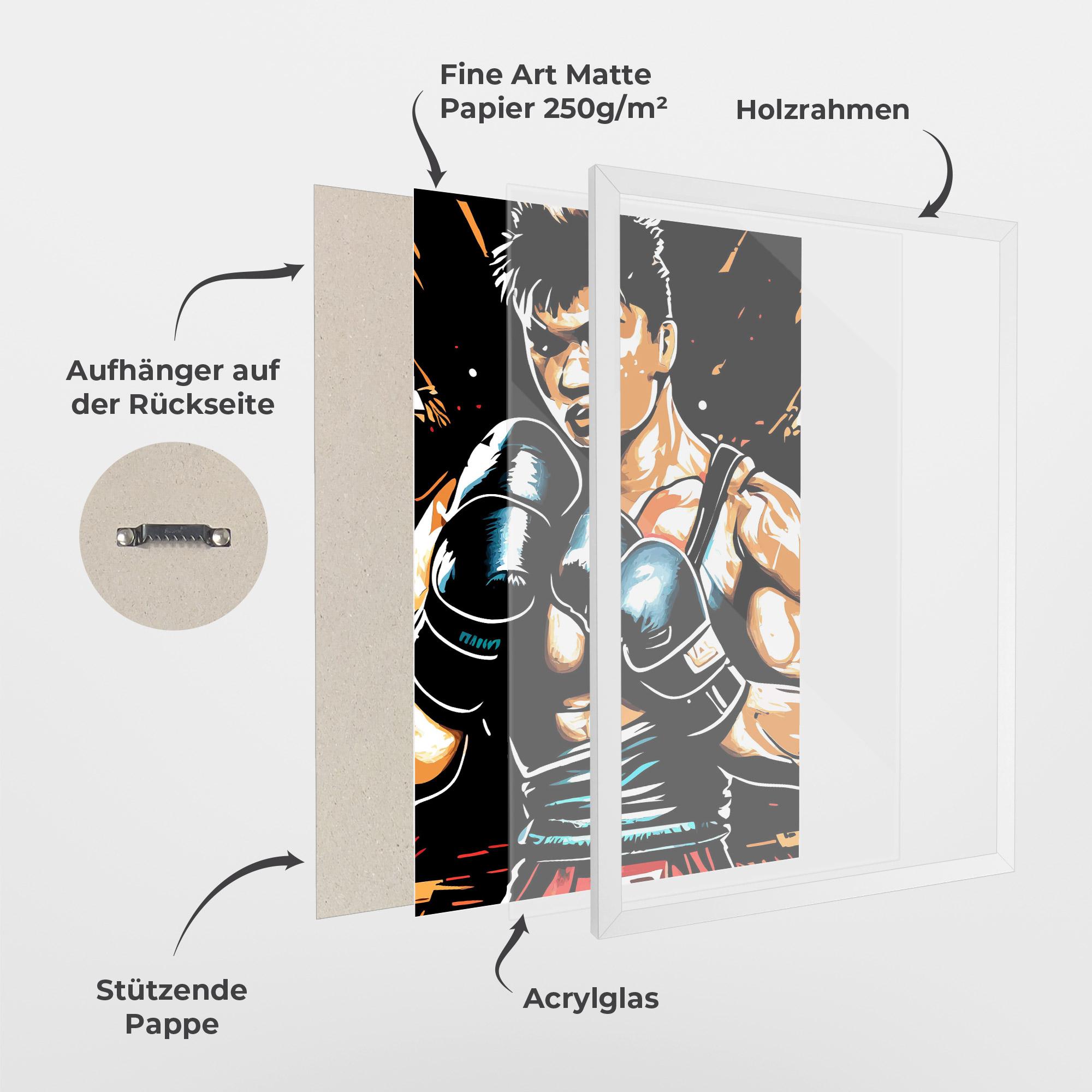 Gerahmte Poster Video Box Game mockup 1