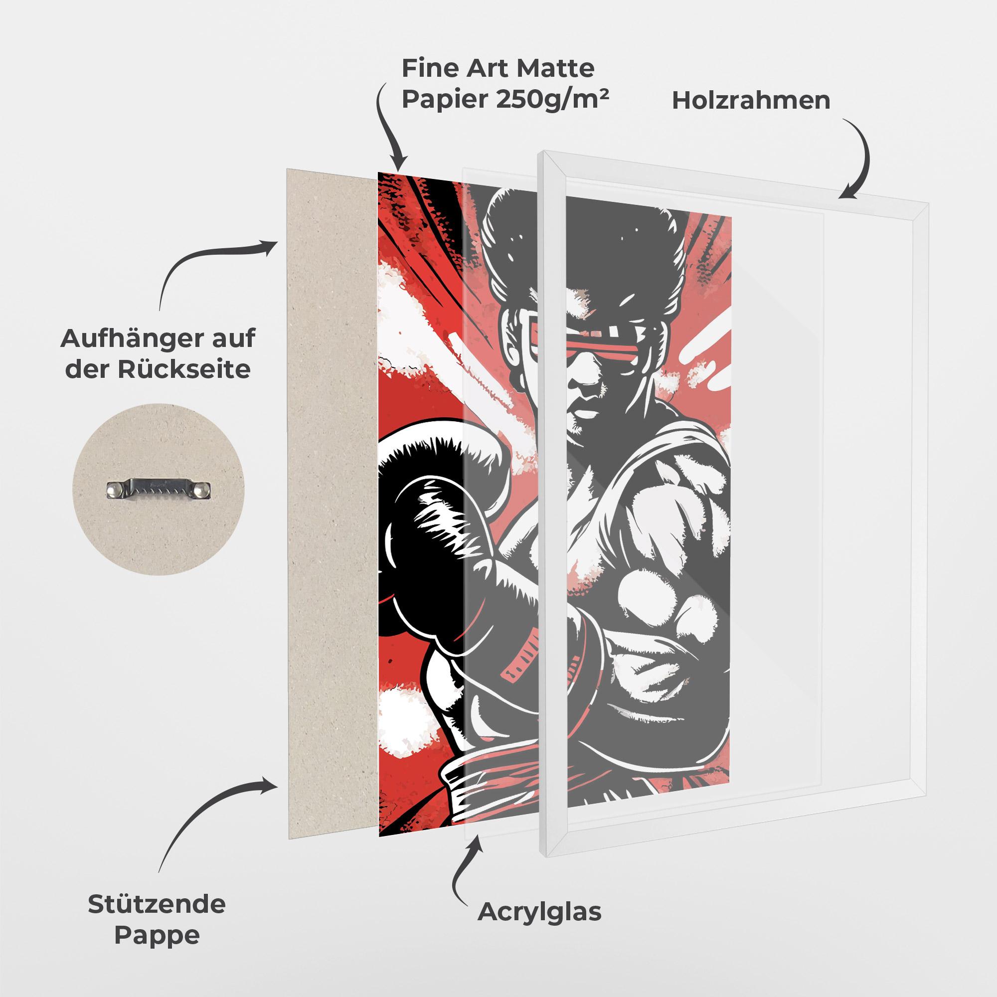 Gerahmte Poster Video Game Box mockup 1