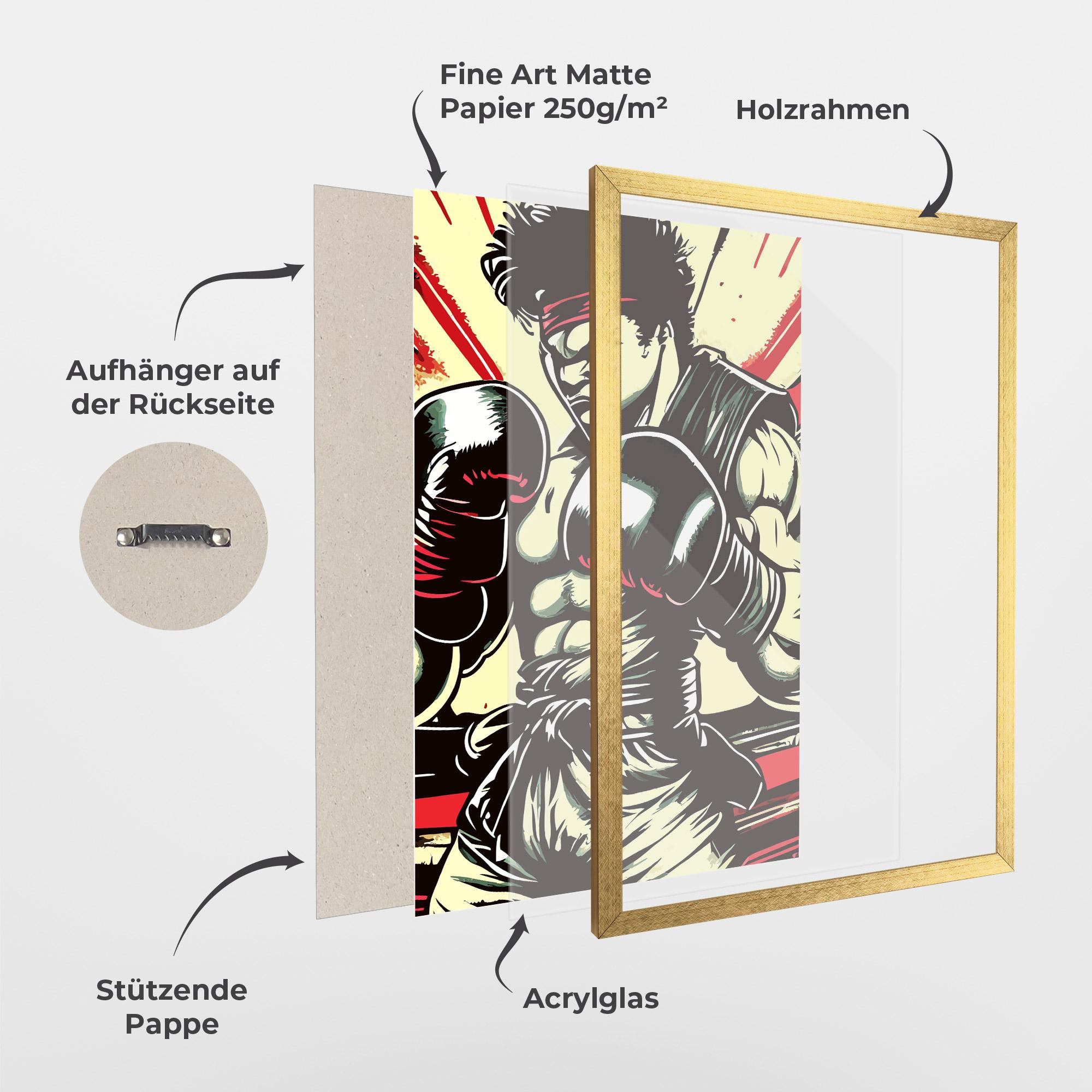 Gerahmte Poster Box Video Game mockup 1