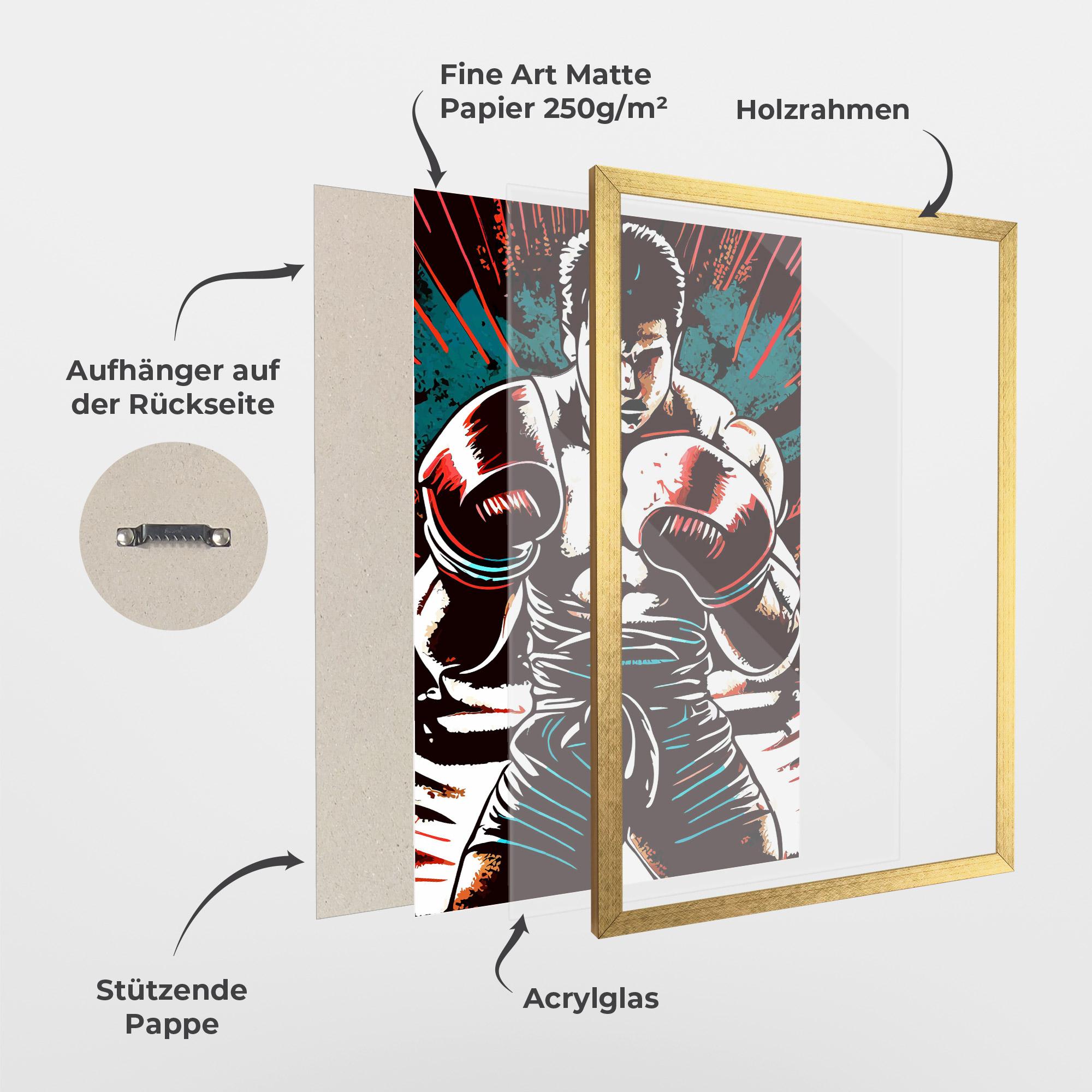 Gerahmte Poster Box Video Games mockup 1