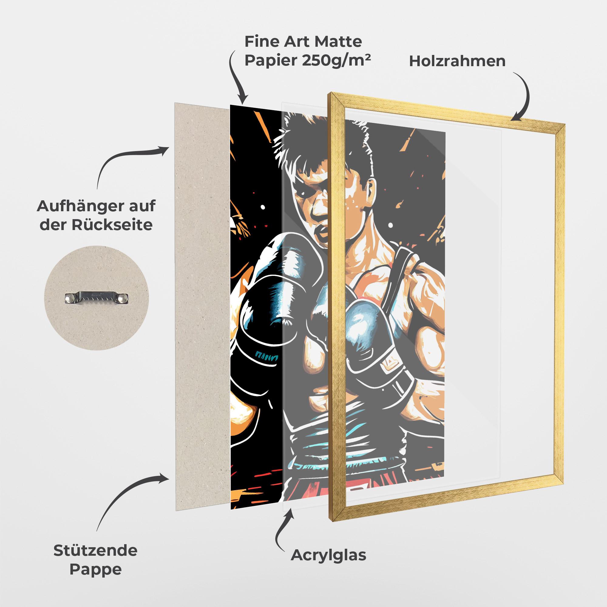 Gerahmte Poster Video Box Game mockup 1