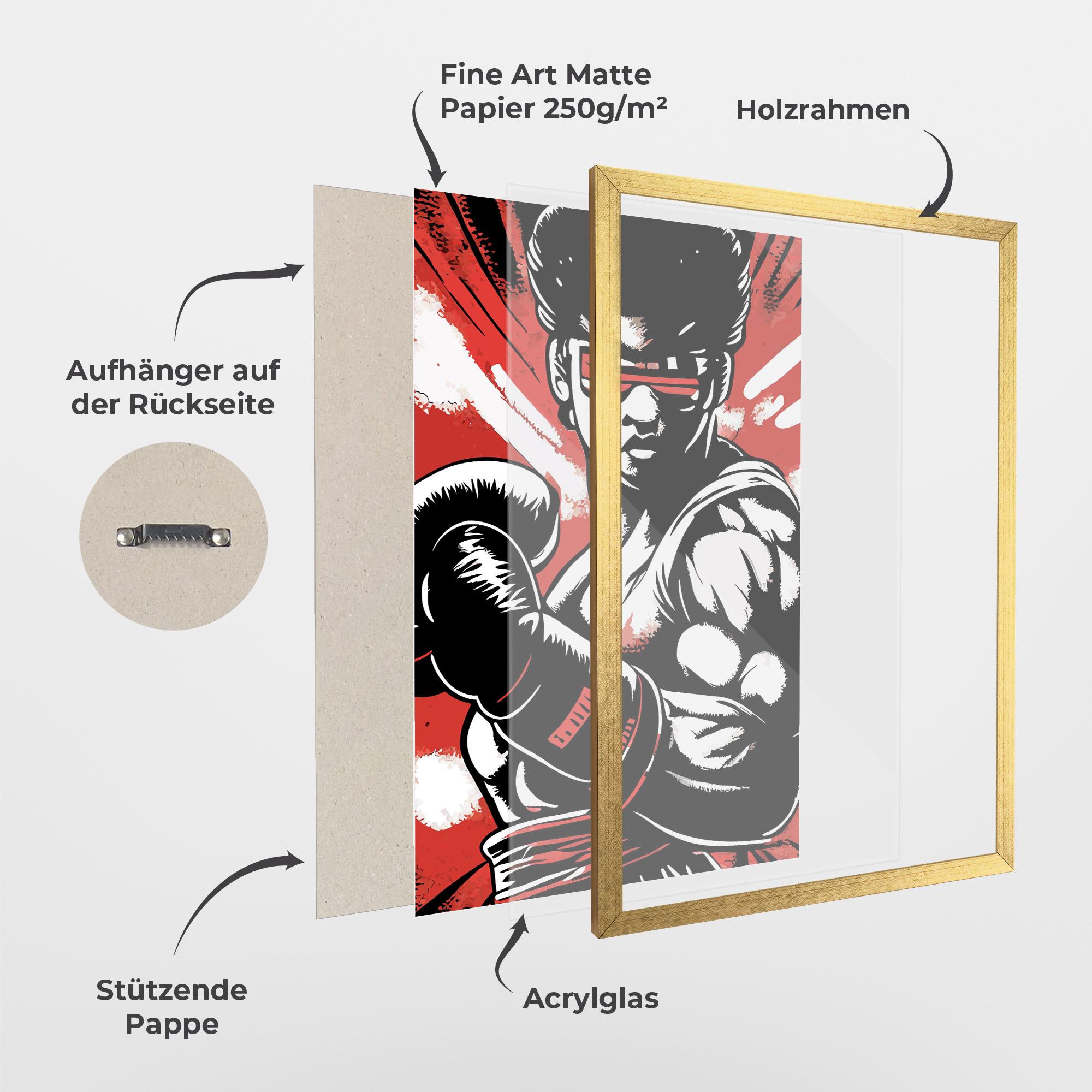 Gerahmte Poster Video Game Box mockup 1