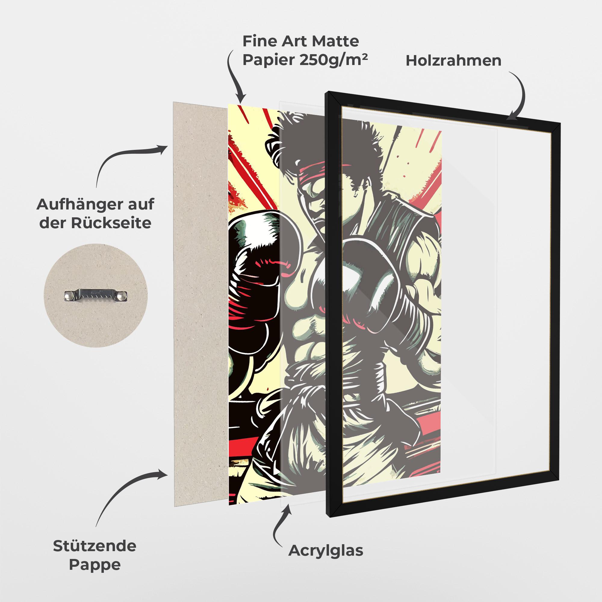 Gerahmte Poster Box Video Game mockup 1