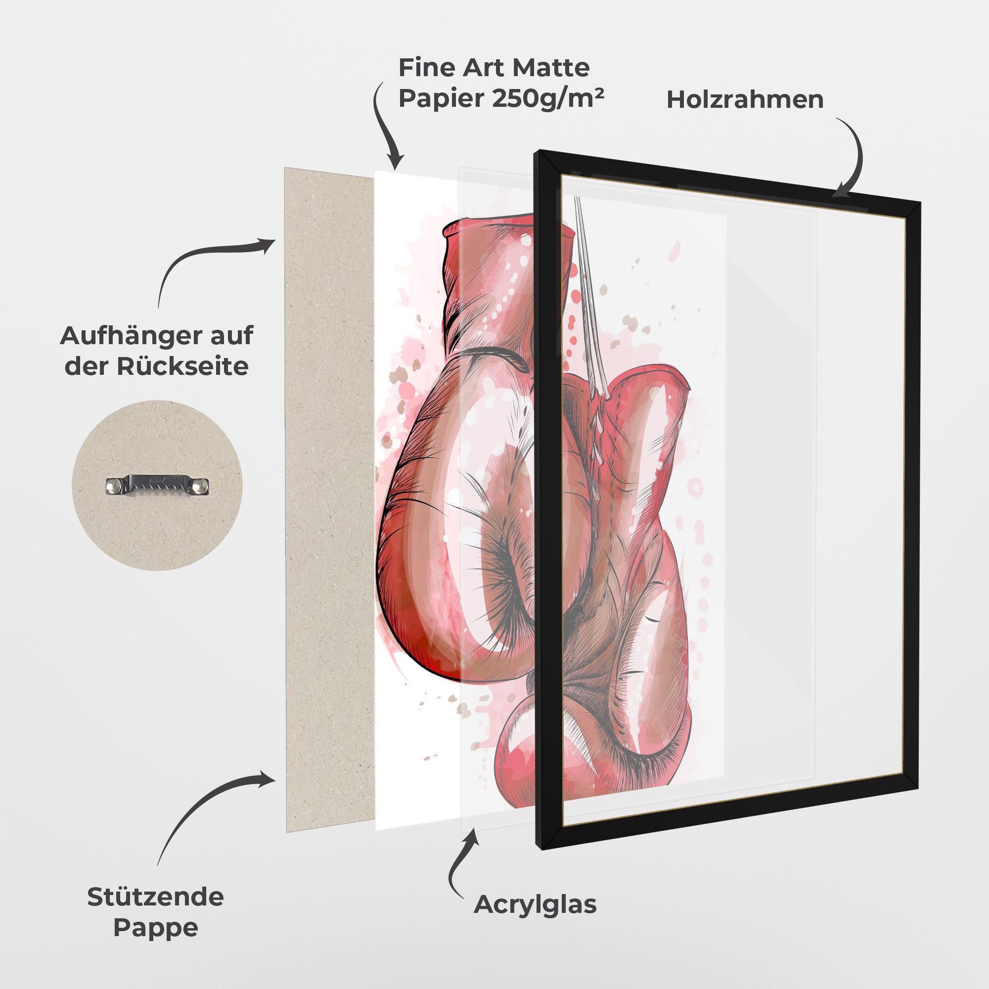 Red Painted Gloves mockup 1