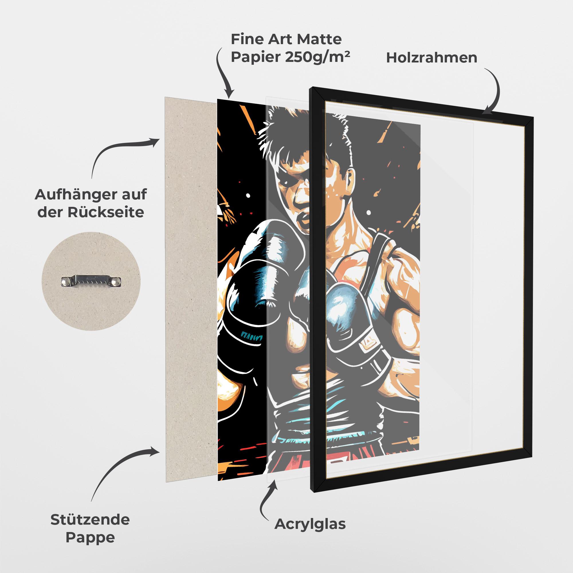 Gerahmte Poster Video Box Game mockup 1