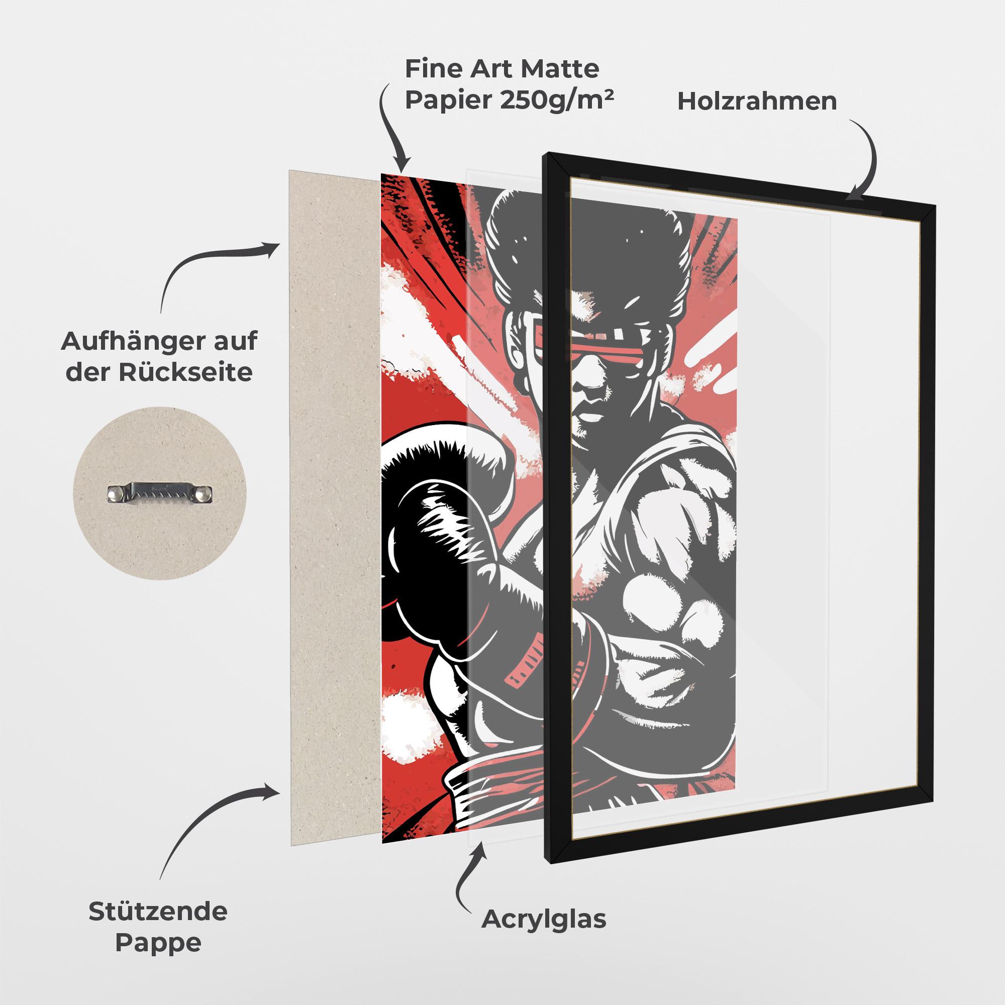 Gerahmte Poster Video Game Box mockup 1