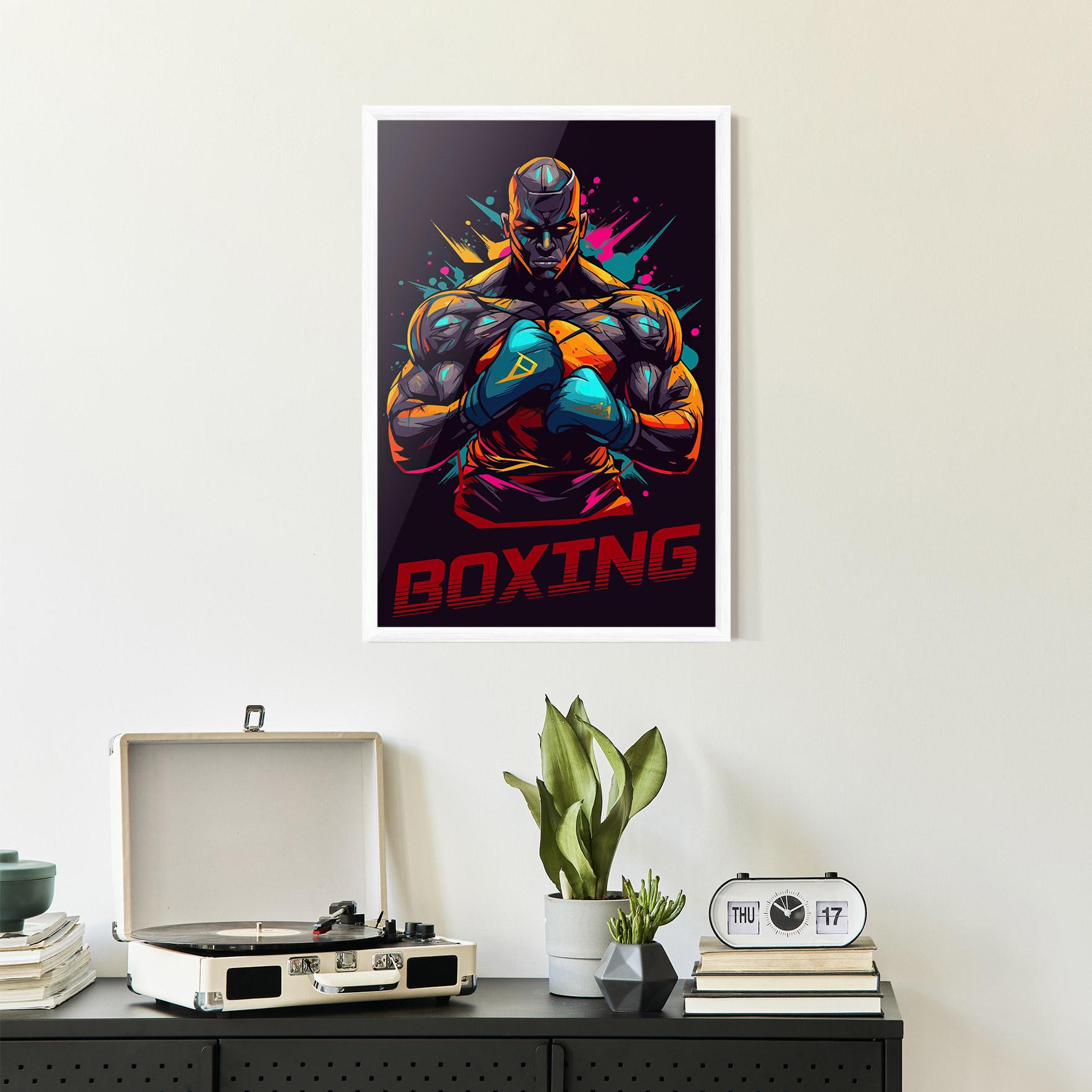 Gerahmte Poster Boxing Strong mockup 2