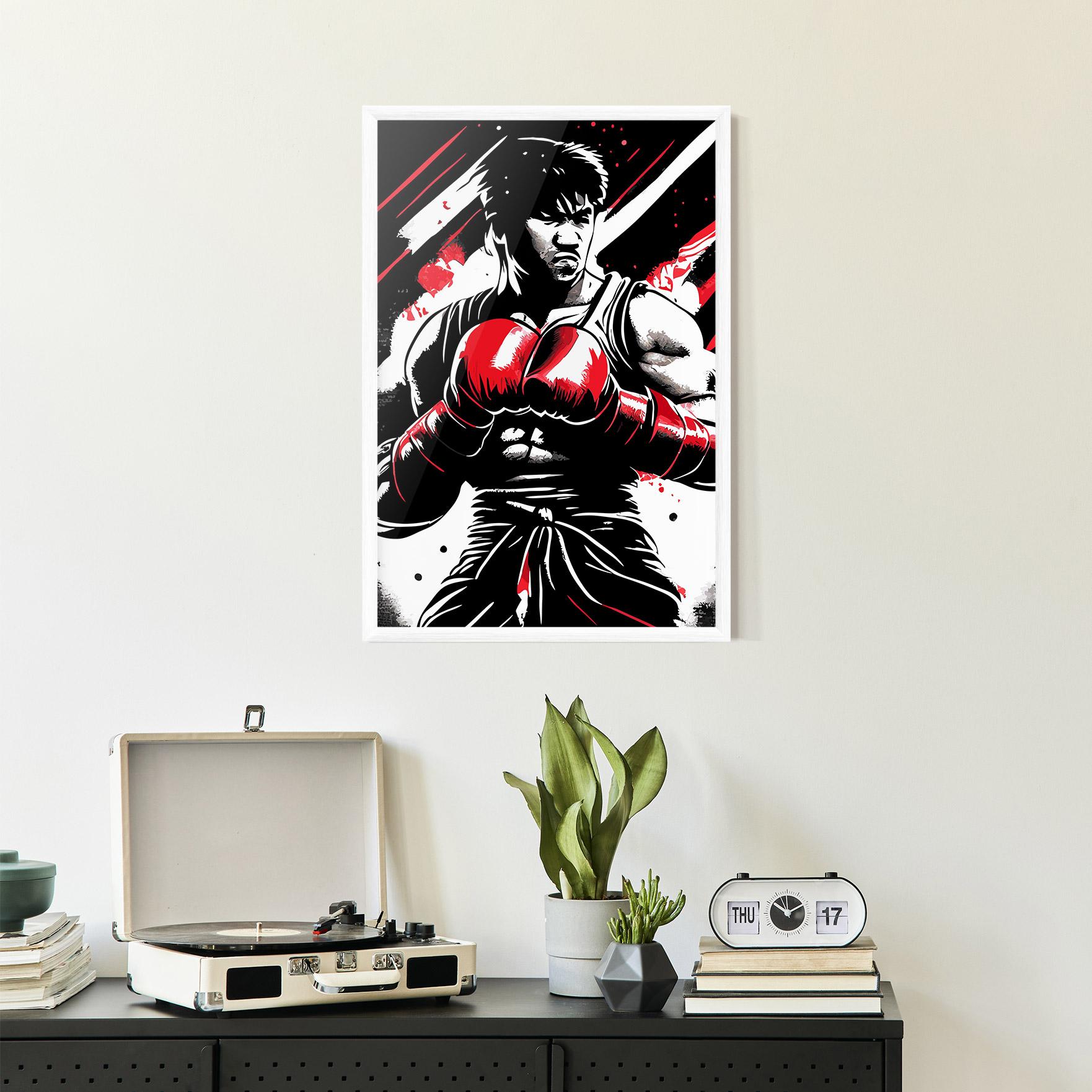 Gerahmte Poster Glove Video Game mockup 2