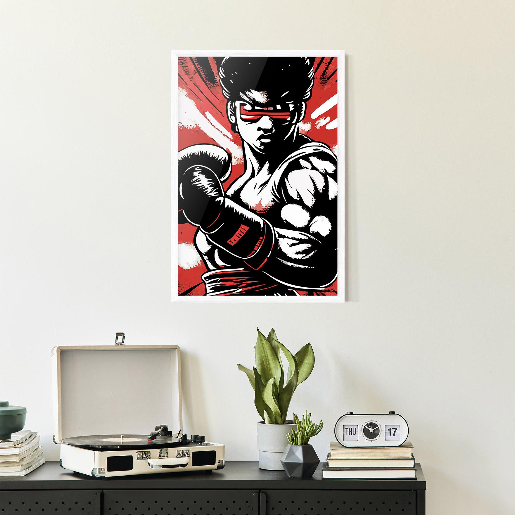 Gerahmte Poster Video Game Box mockup 2