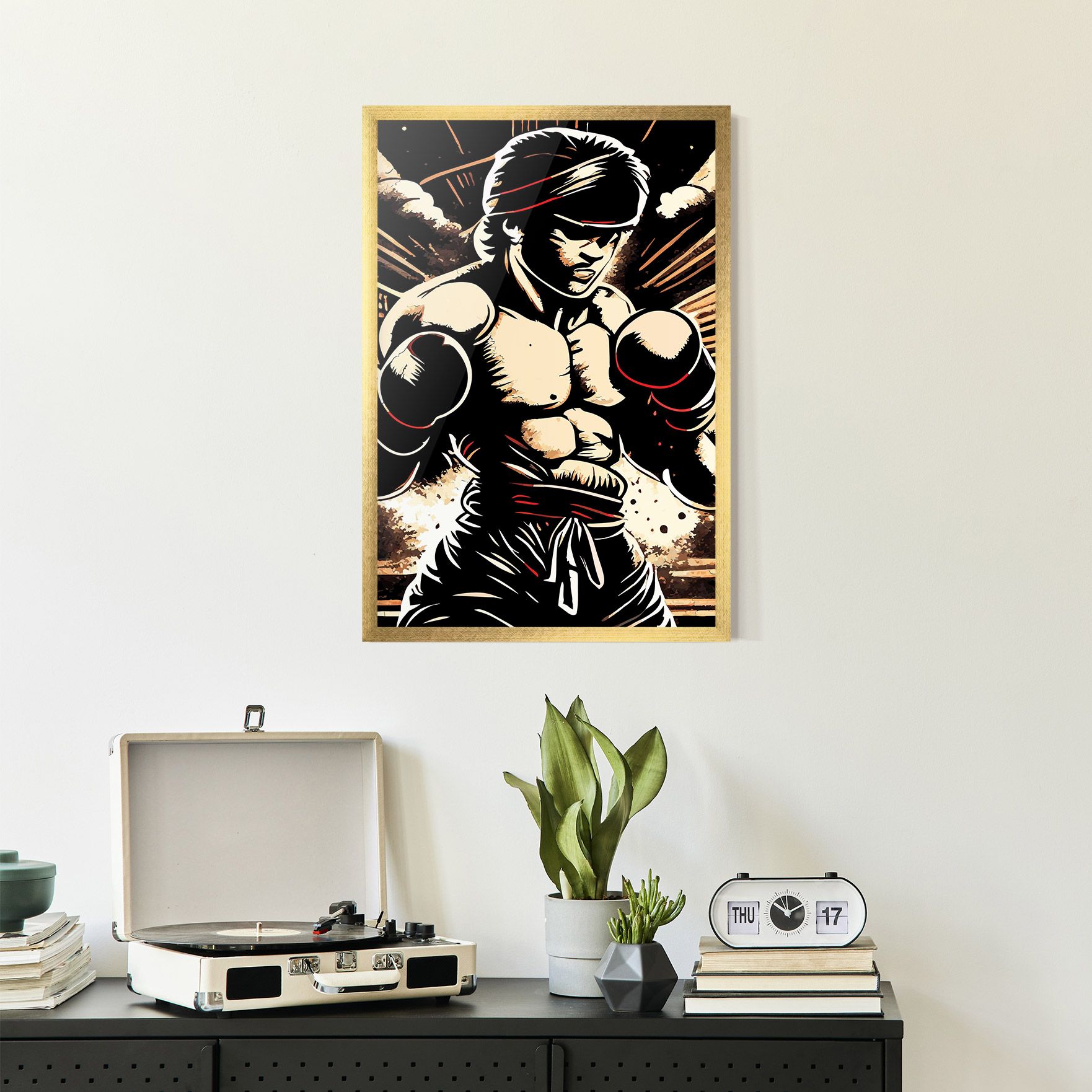 Boxing Video Game mockup 2