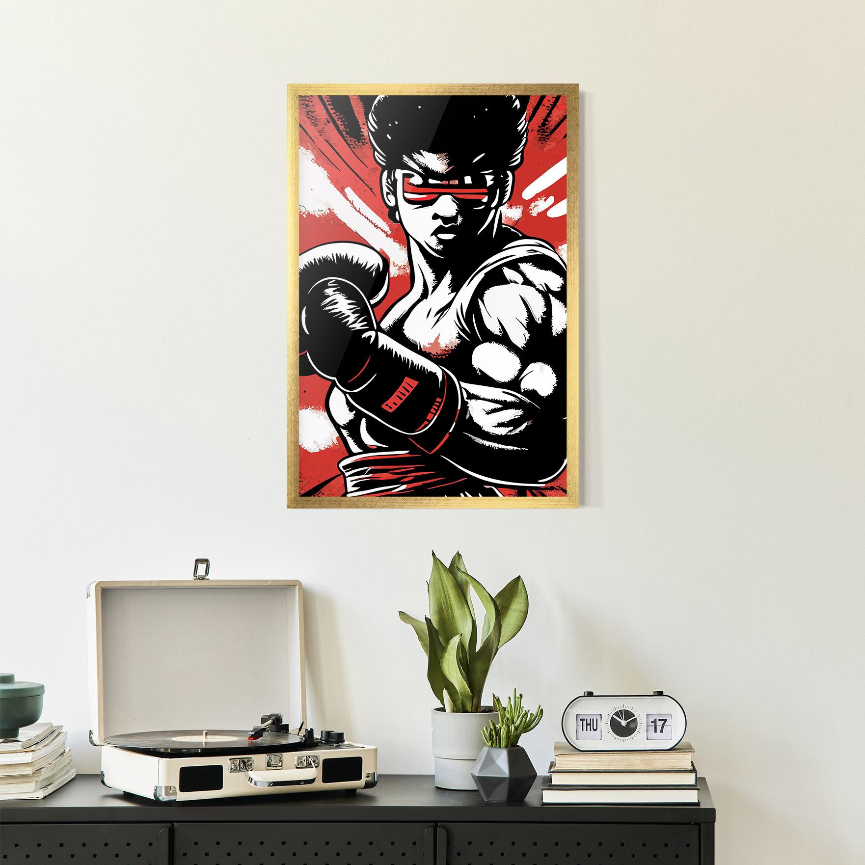 Gerahmte Poster Video Game Box mockup 2