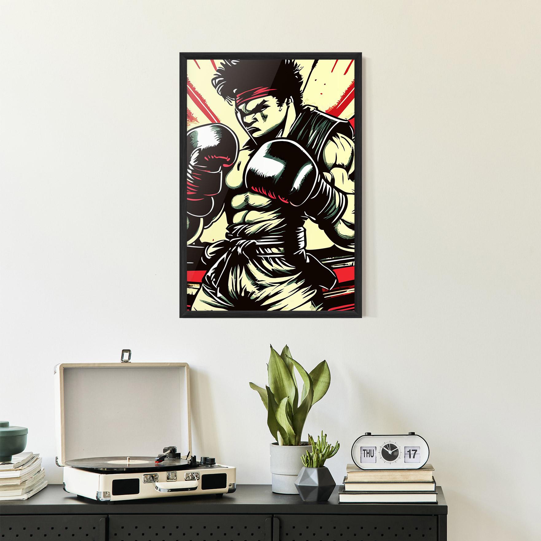 Gerahmte Poster Box Video Game mockup 2