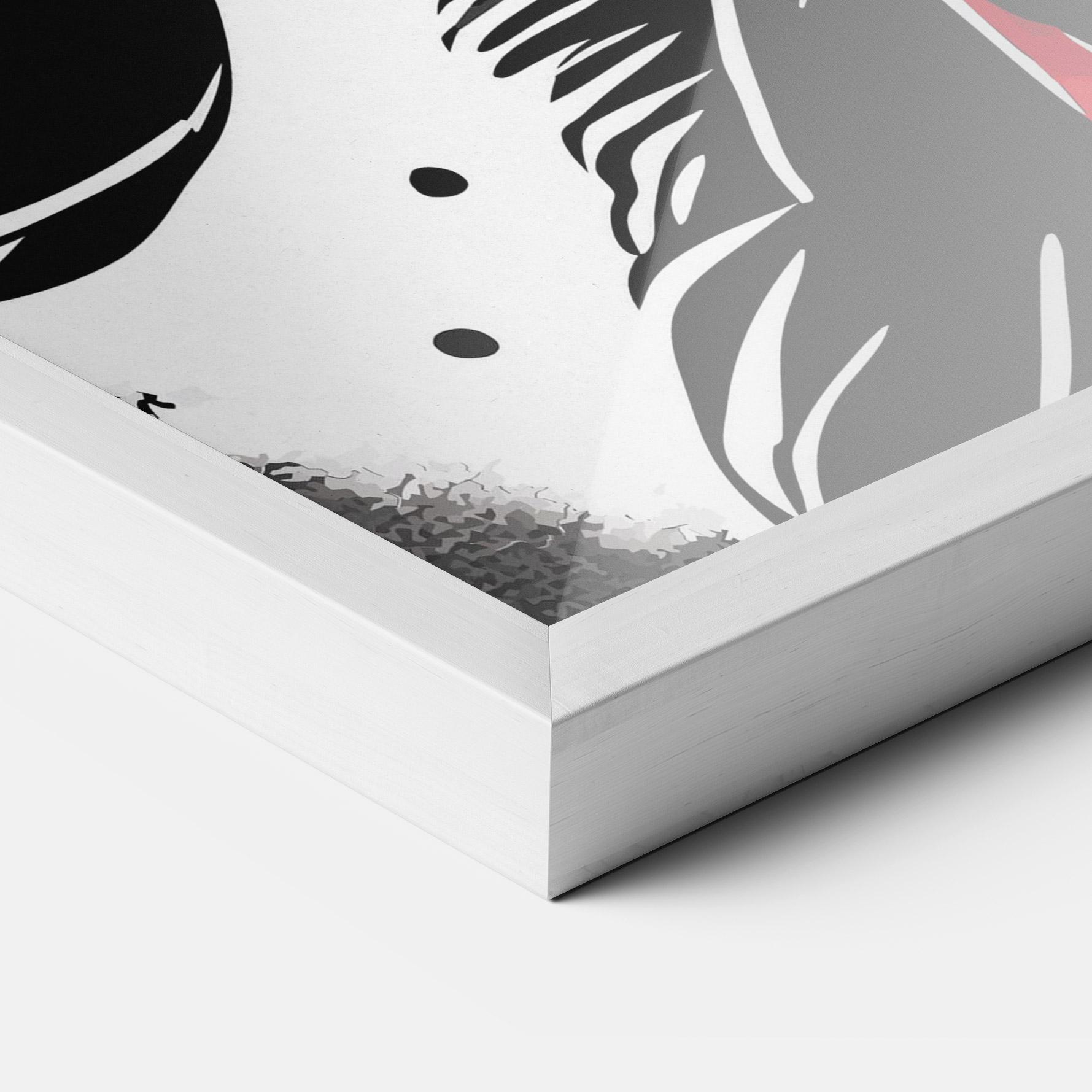 Gerahmte Poster Glove Video Game mockup 3