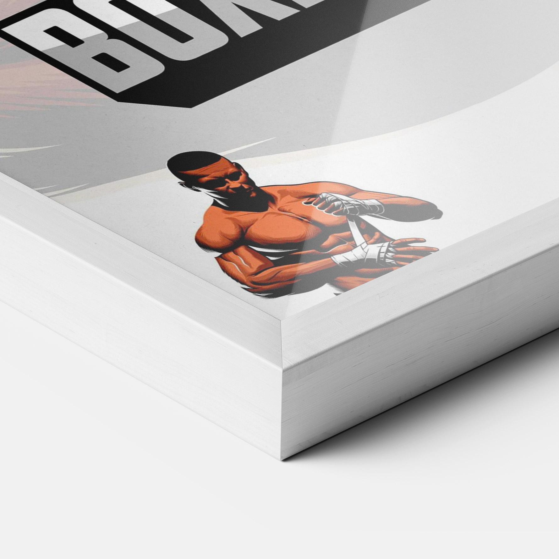 Gerahmte Poster Training Fighter mockup 3