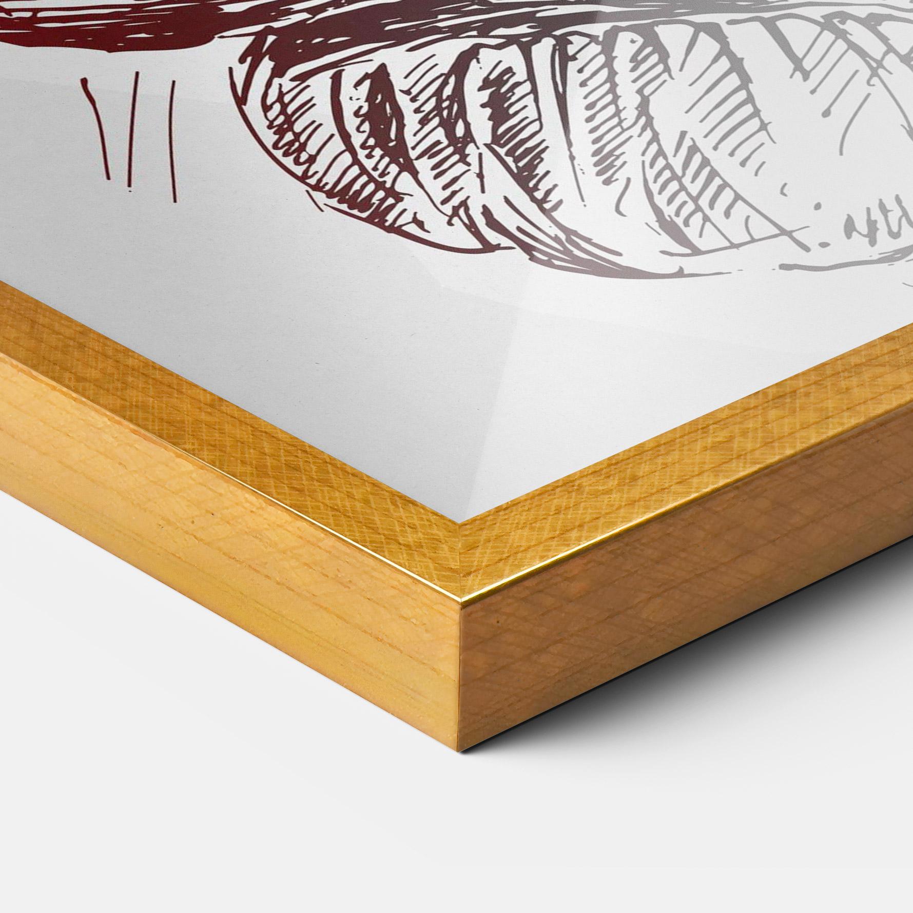 Gerahmte Poster Old Boxing Gloves mockup 3