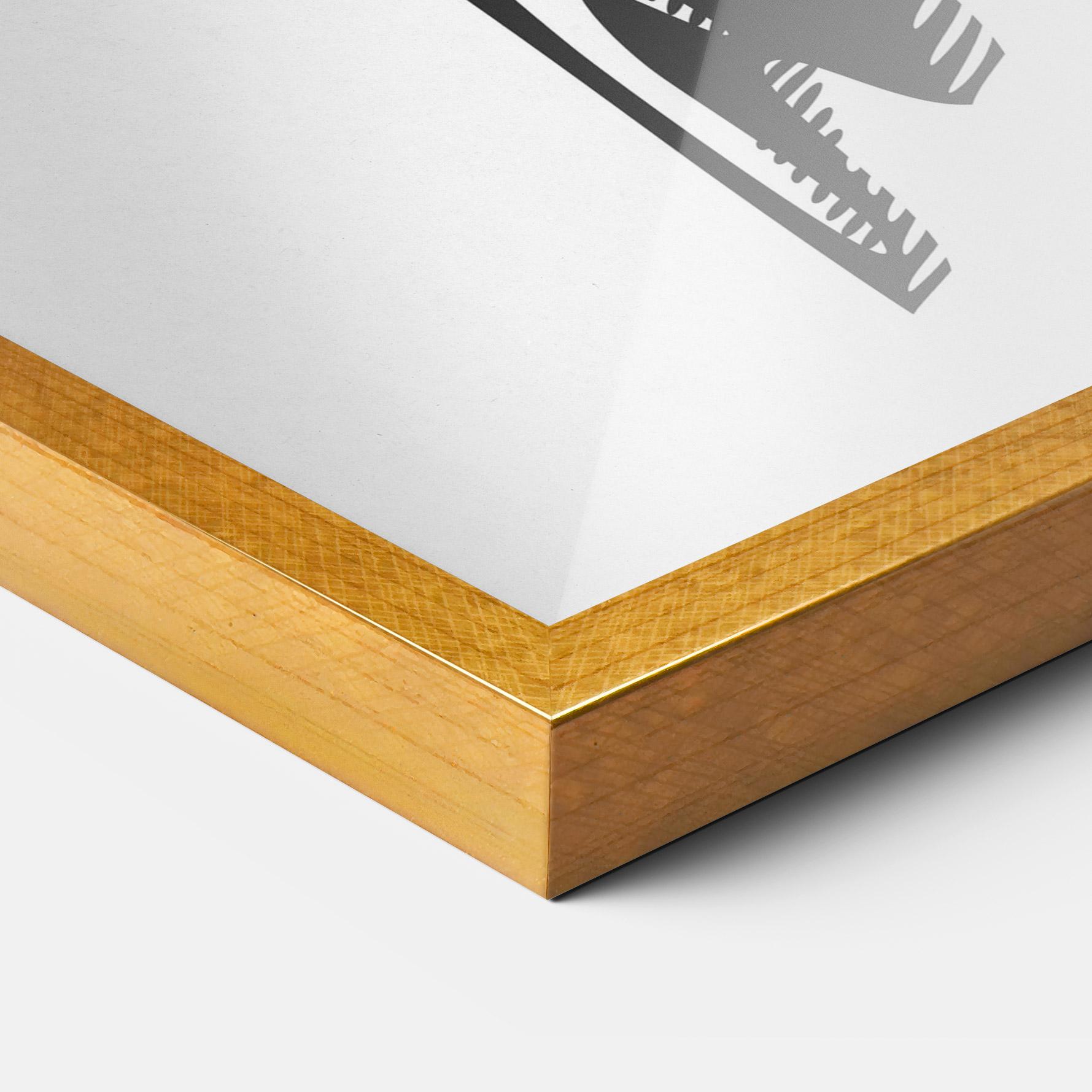 Gerahmte Poster White Hand Boxing mockup 3