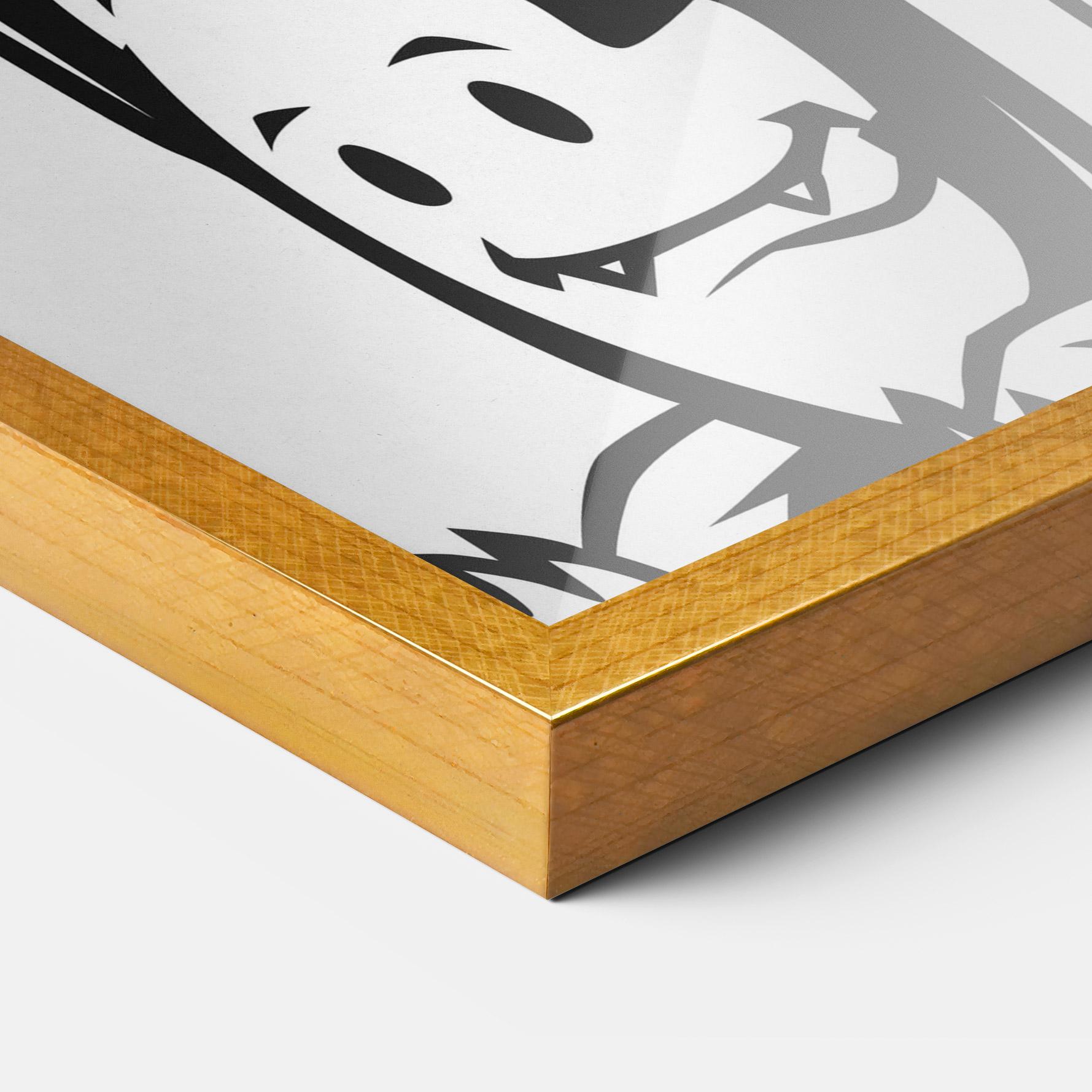 Gerahmte Poster Woman Boxing mockup 3