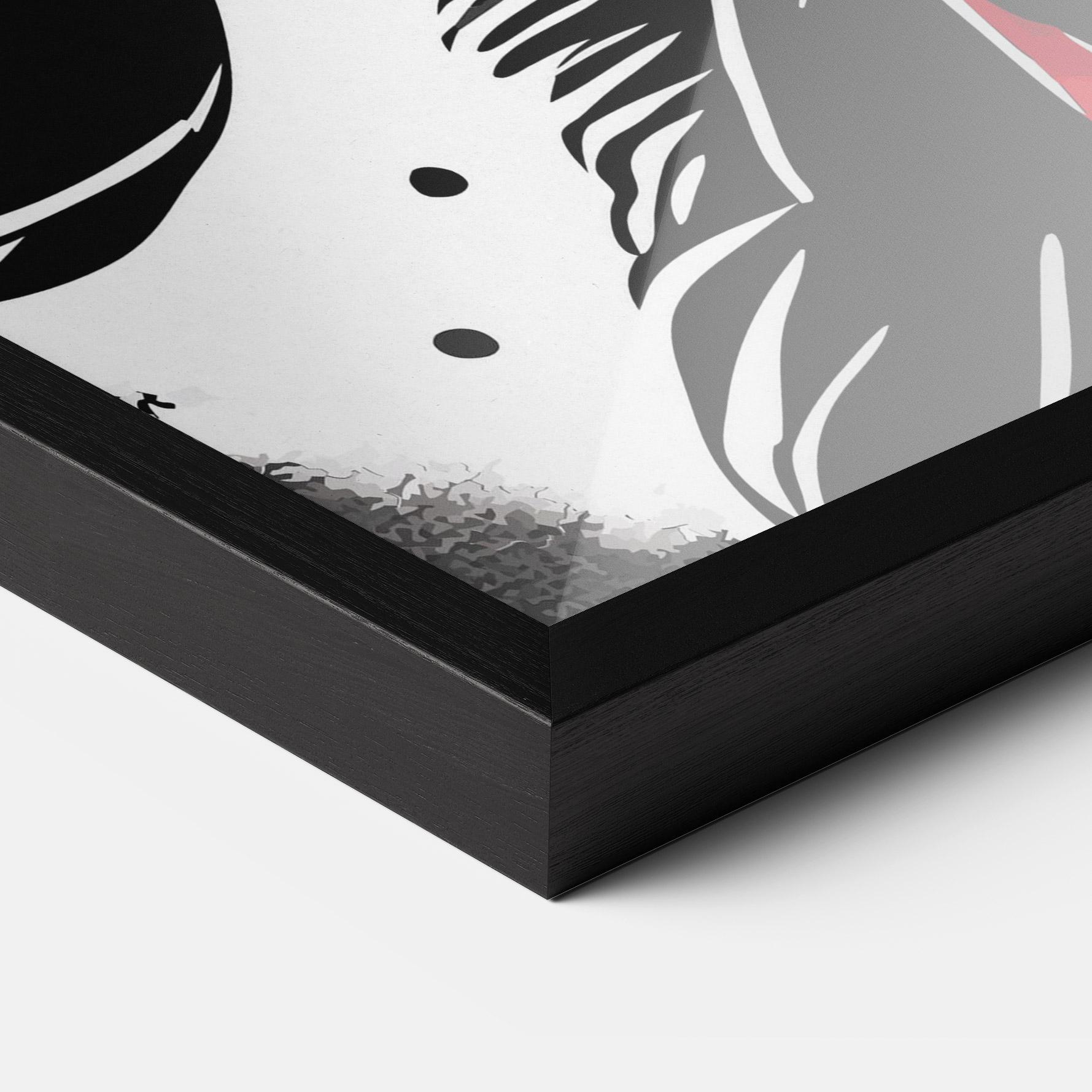 Gerahmte Poster Glove Video Game mockup 3