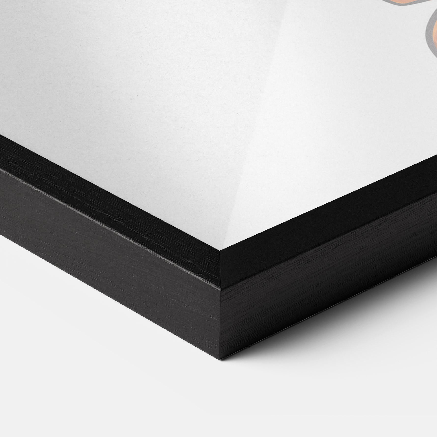 Gerahmte Poster Grey Orange Glove mockup 3