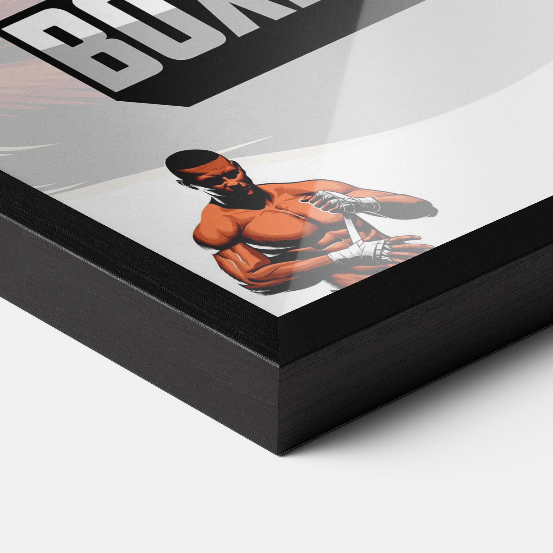 Gerahmte Poster Training Fighter mockup 3